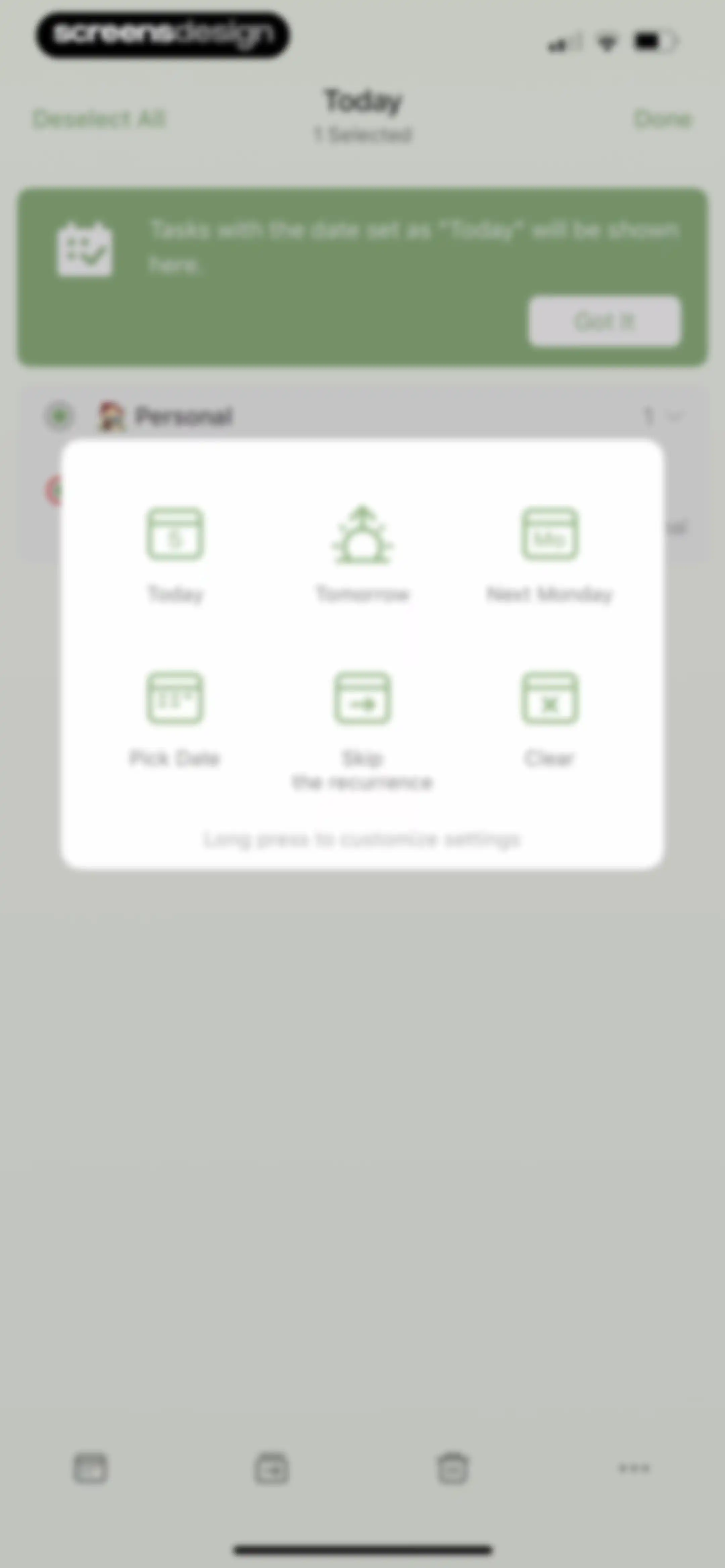 TickTick:To-Do List & Calendar screen 105