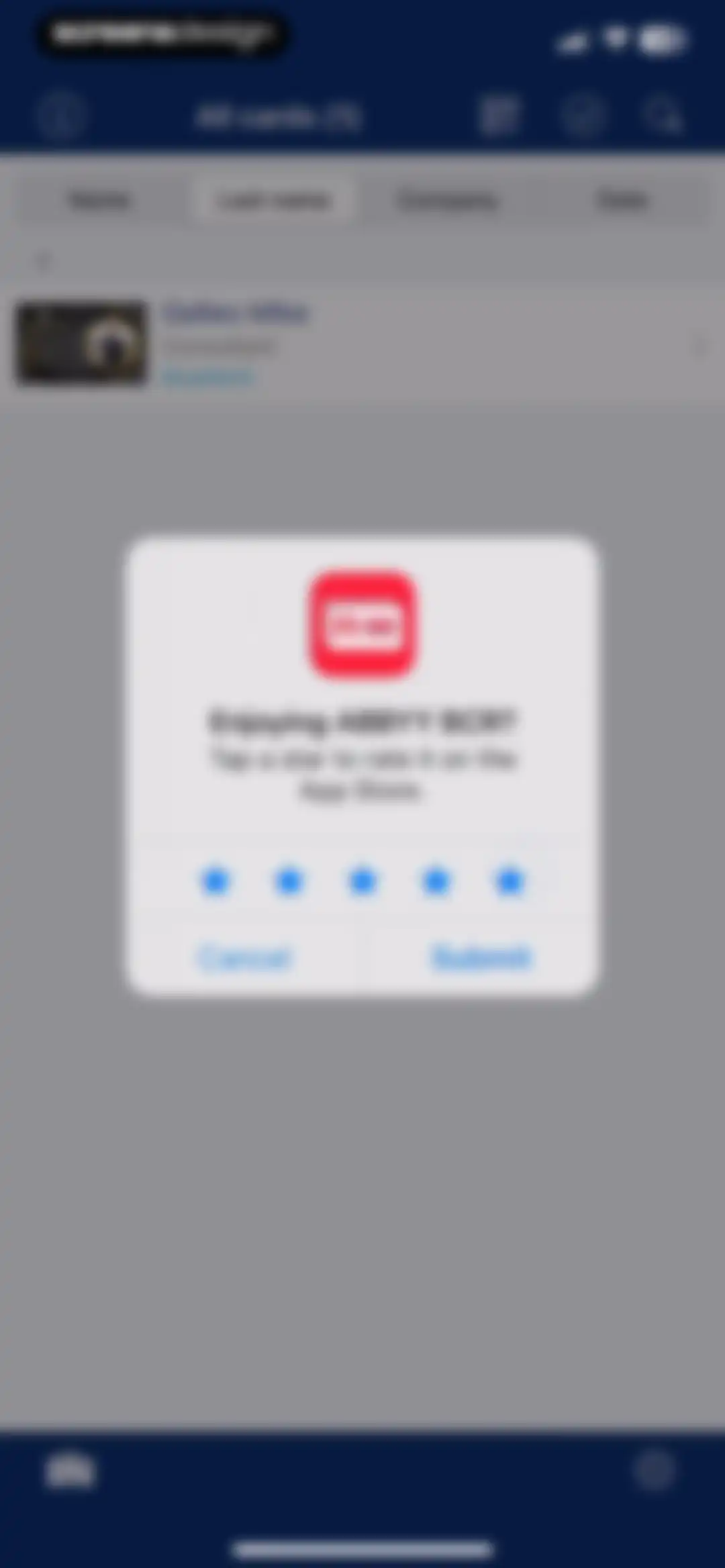 Business Card Reader screen 19