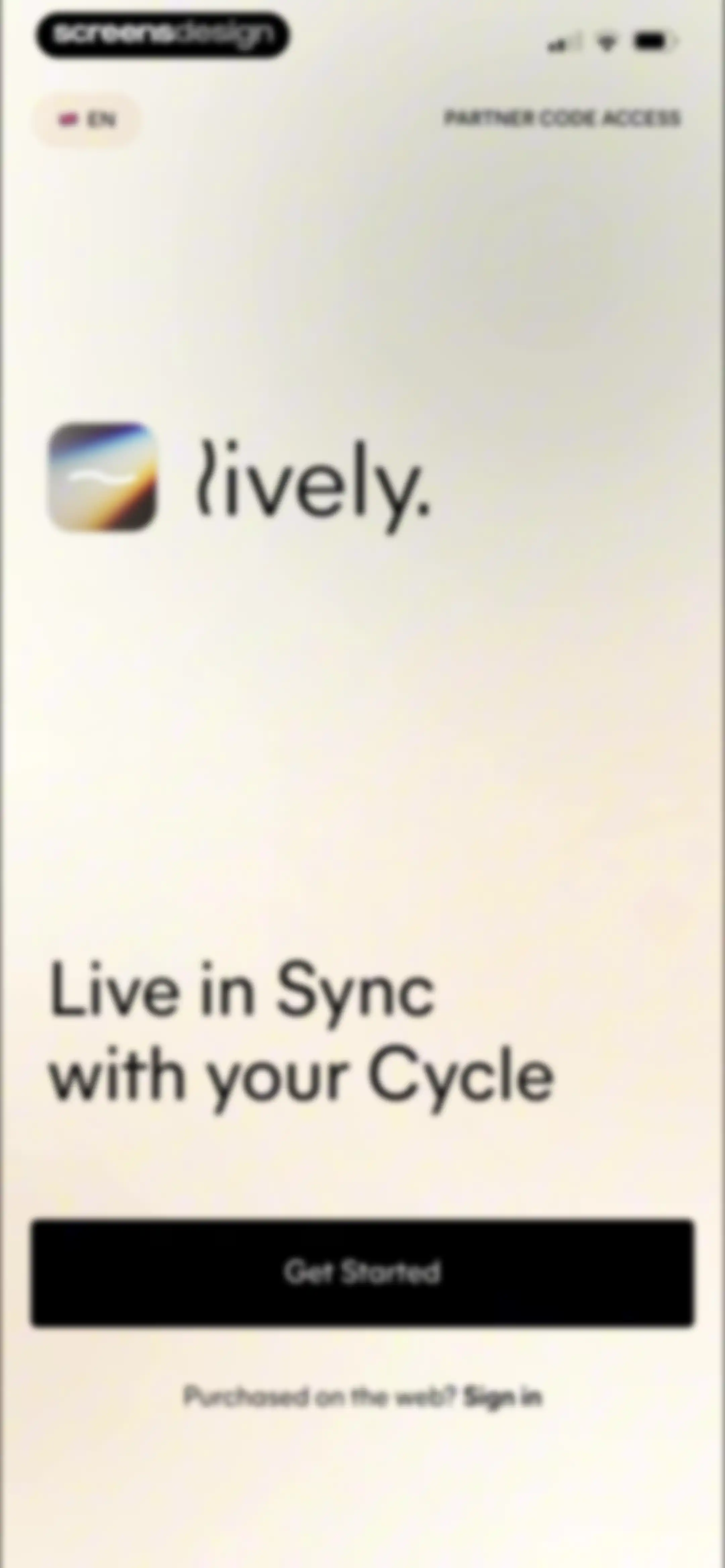 Lively - Period Tracker, Cycle screen 3