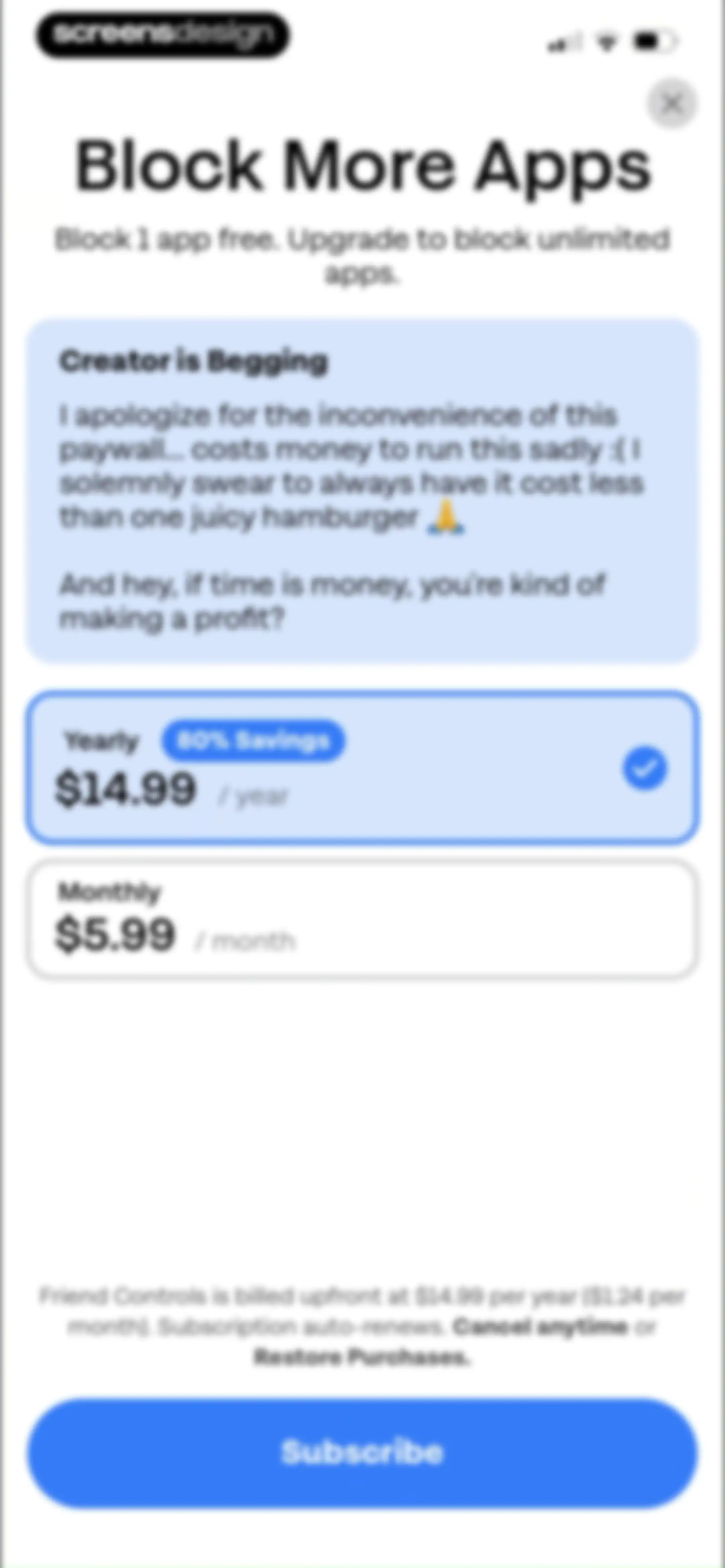 Friend Controls: Screen Time screen 32