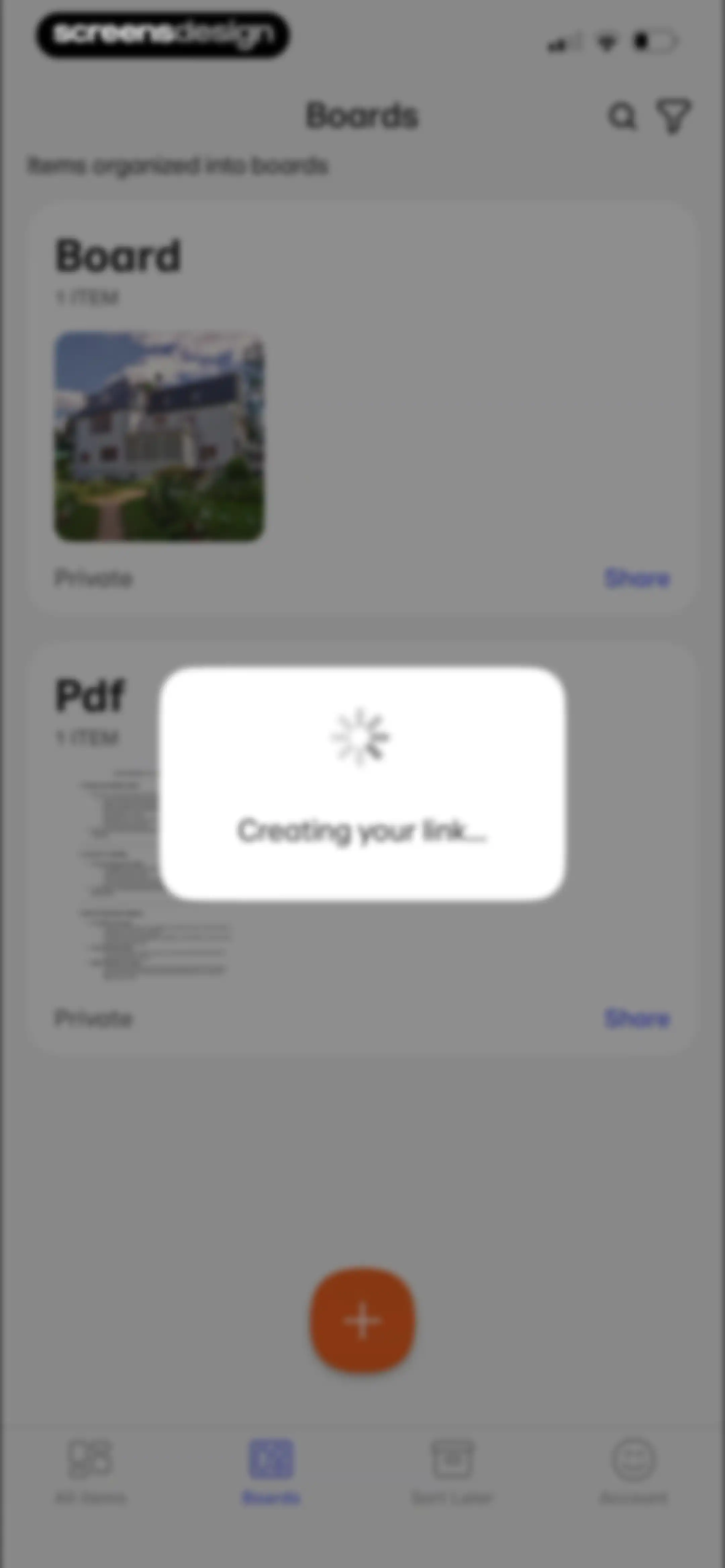 Collect by WeTransfer screen 48