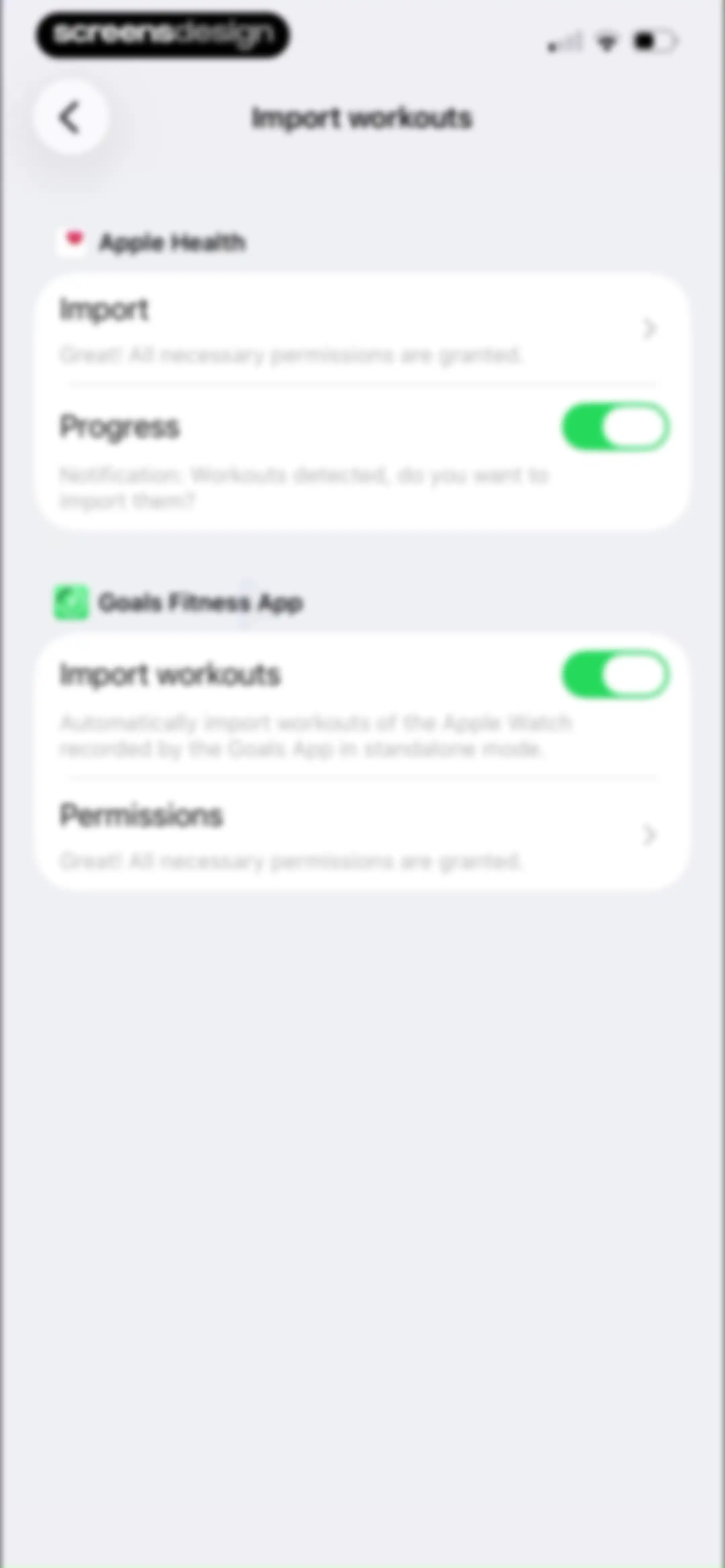 Running Walking Tracker Goals screen 91
