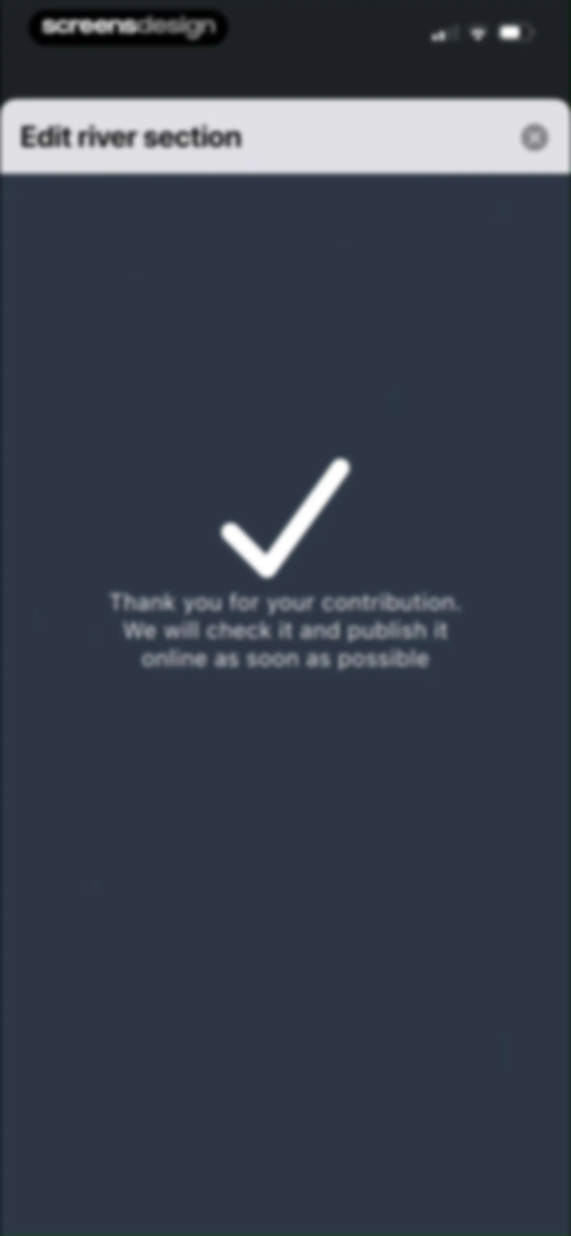 RiverApp - River levels screen 61