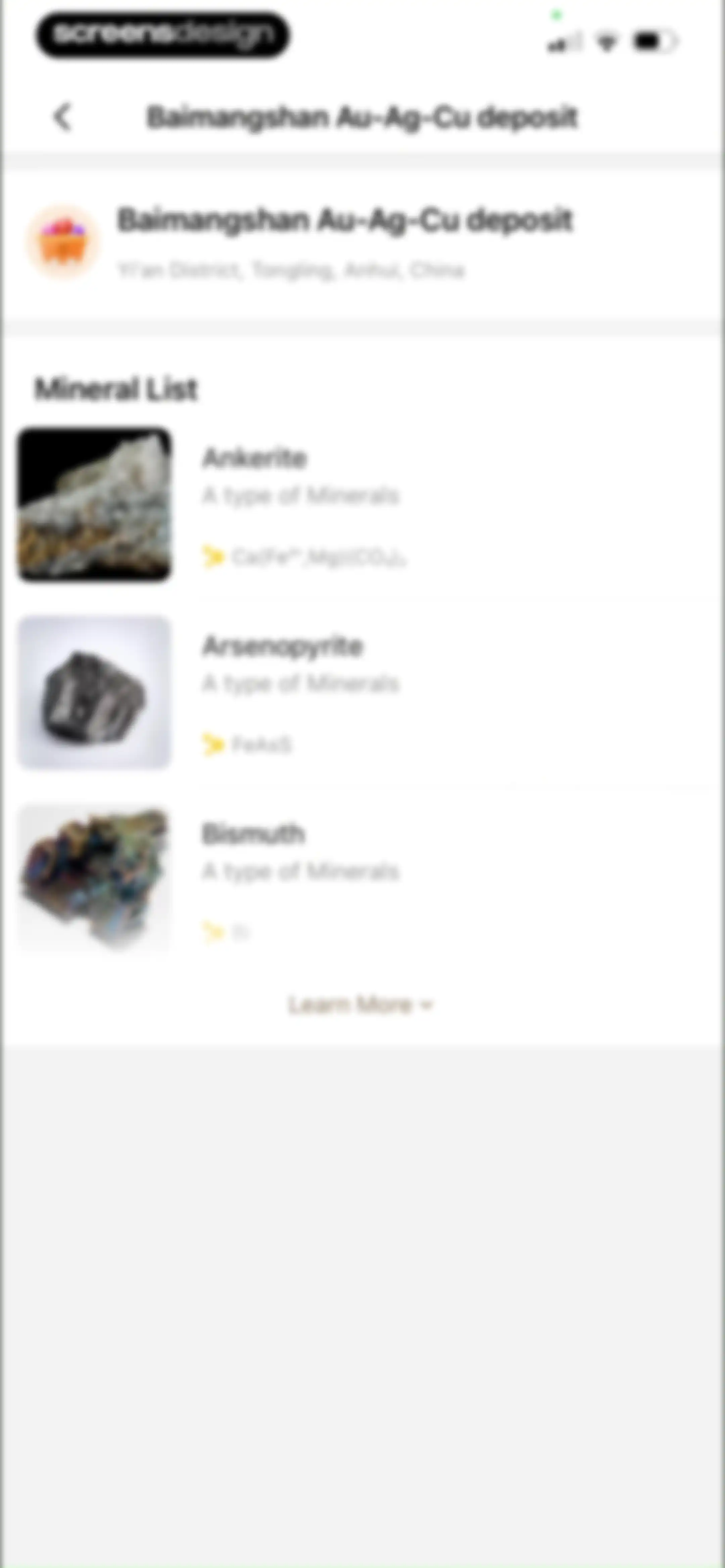 Rock Identifier: Stone ID screen 45