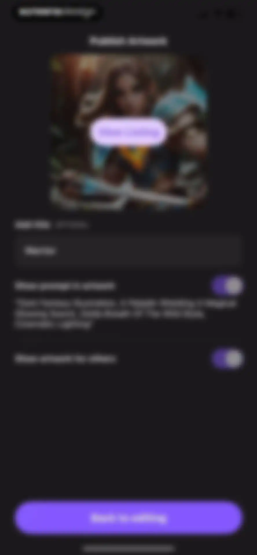 WOMBO Dream - AI Art Generator screen 49