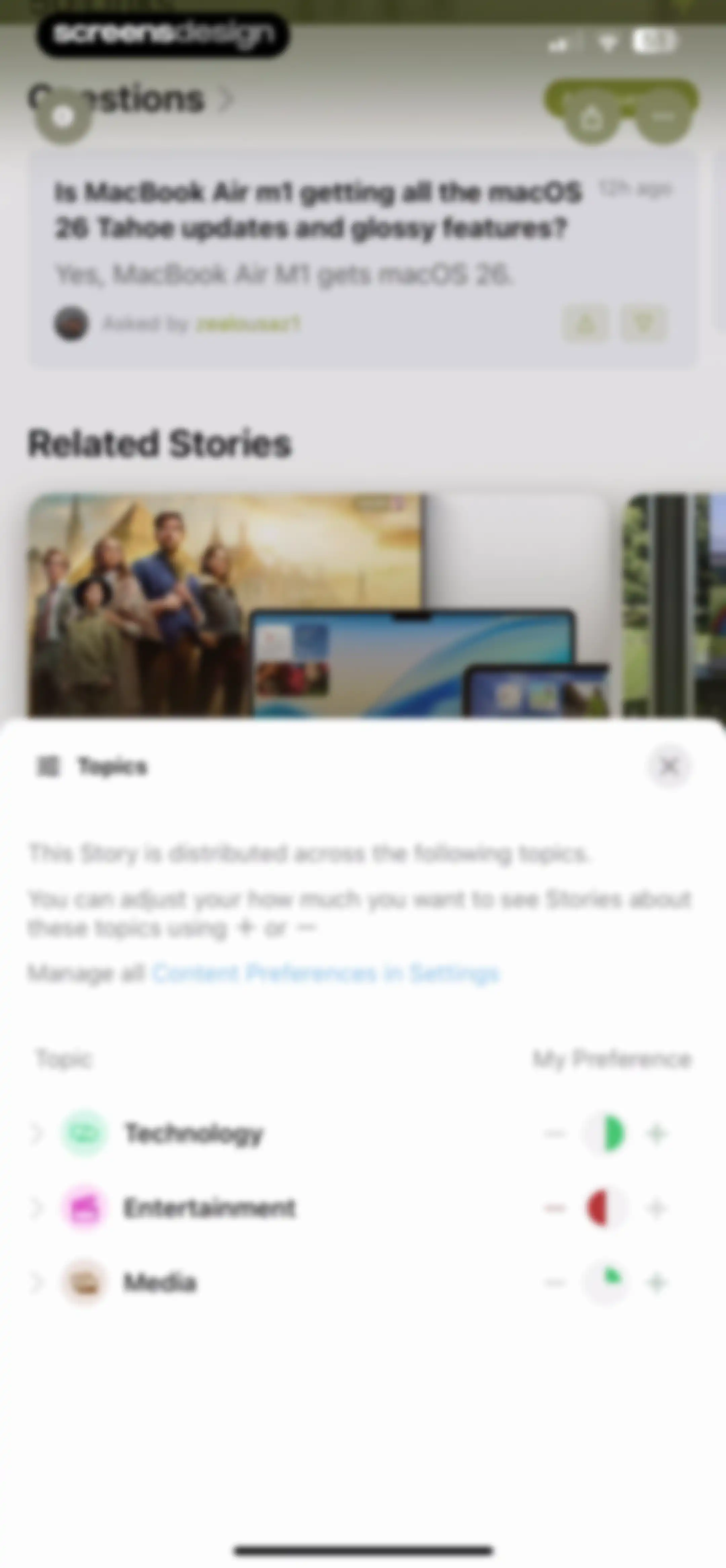 Particle: Personalized News screen 69