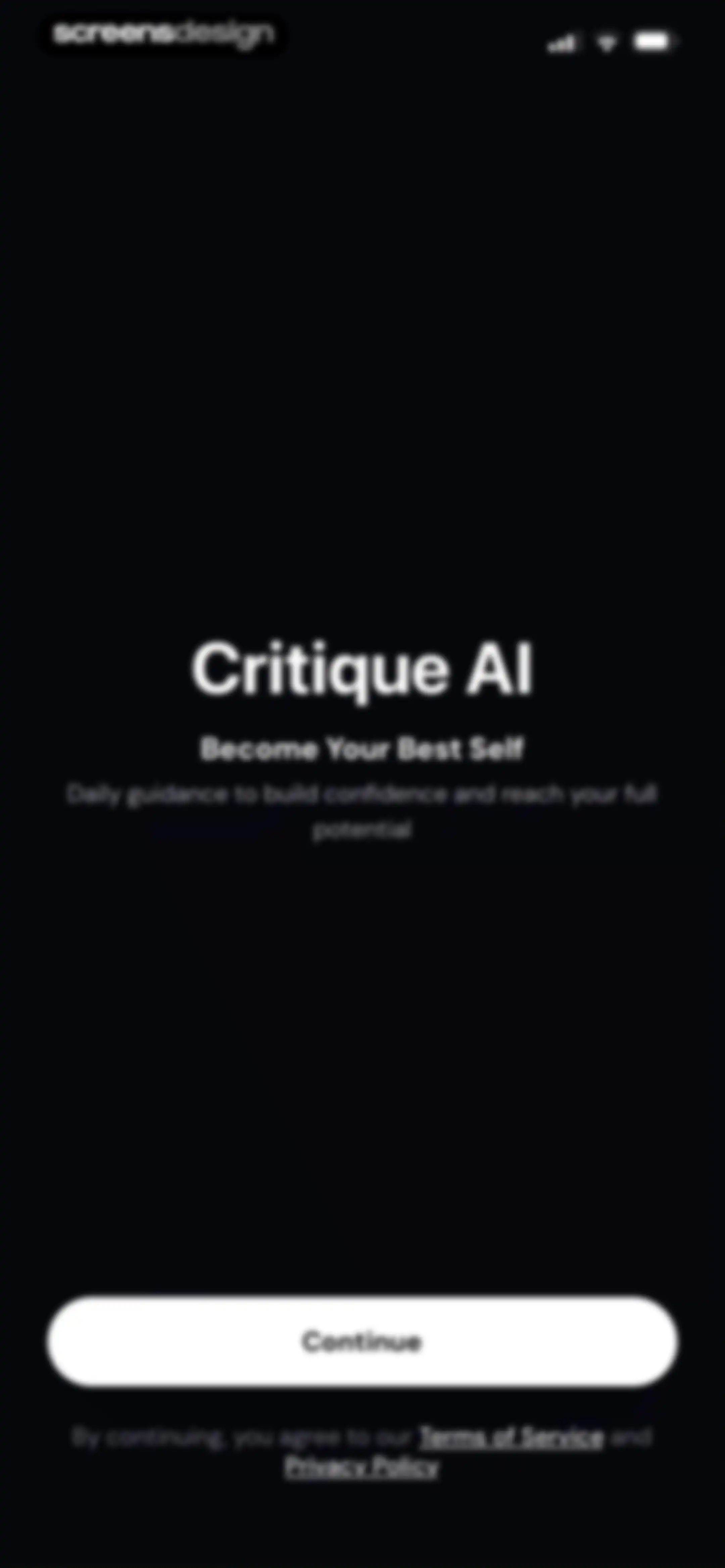 Critique AI: Habit Tracker screen 2