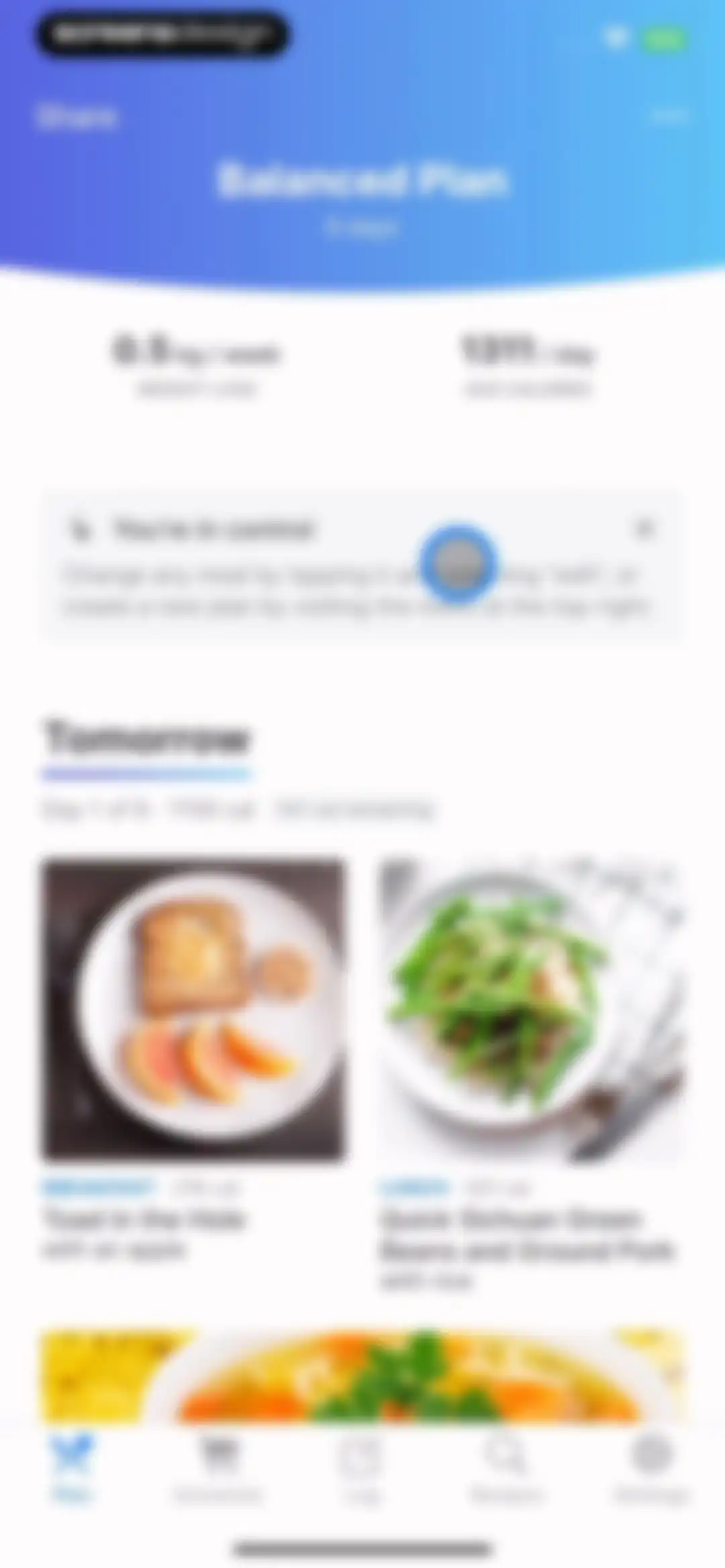 Intent - Meal Planner screen 63
