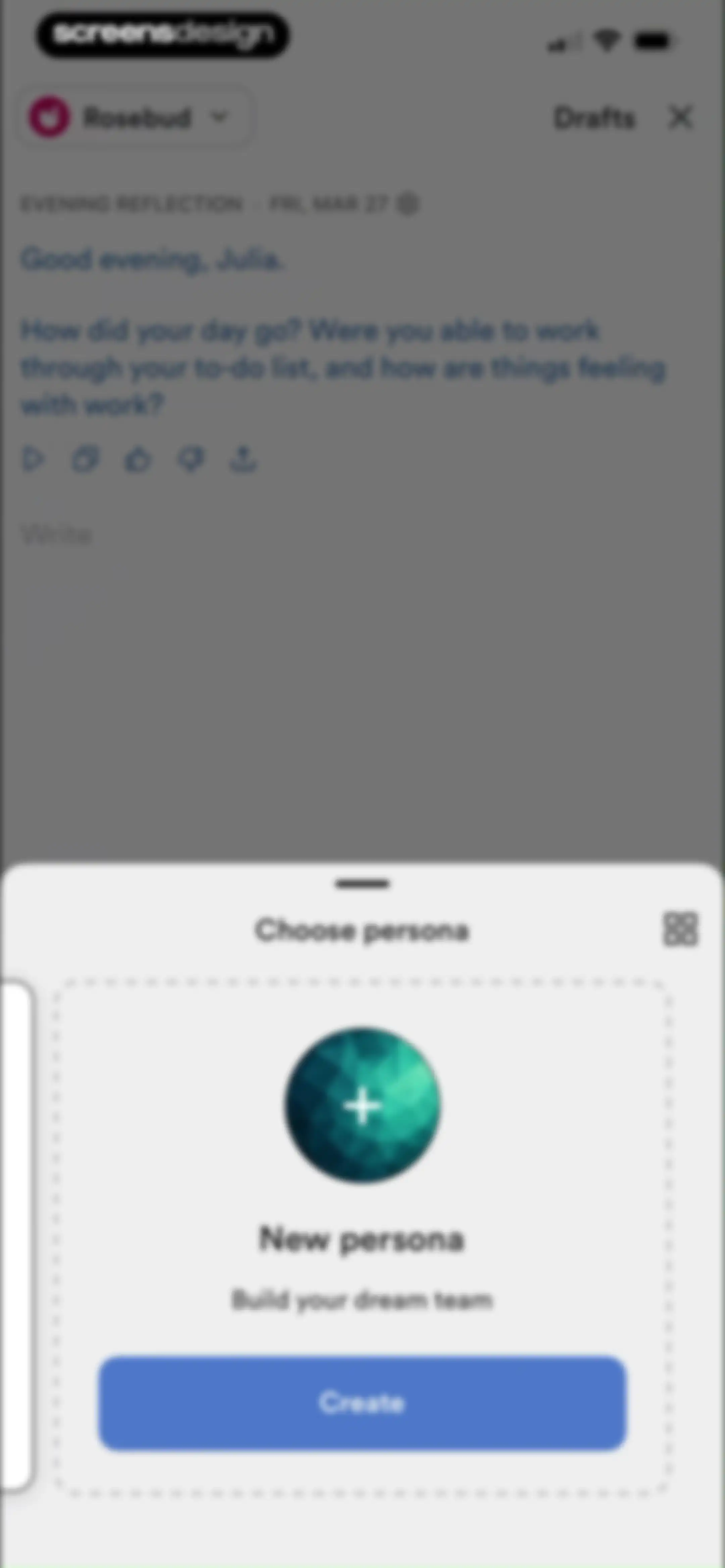 Rosebud: AI Journal & Diary screen 70