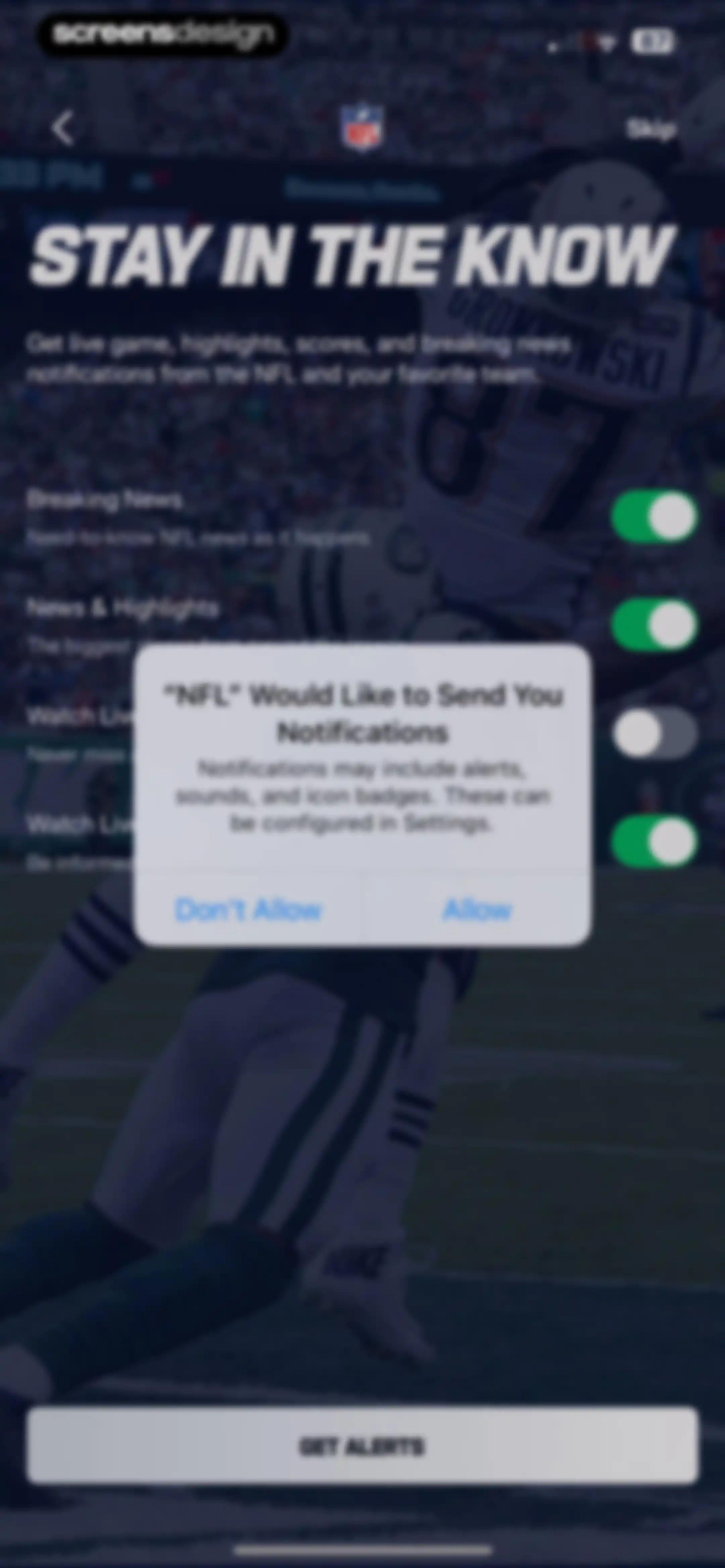 NFL screen 13