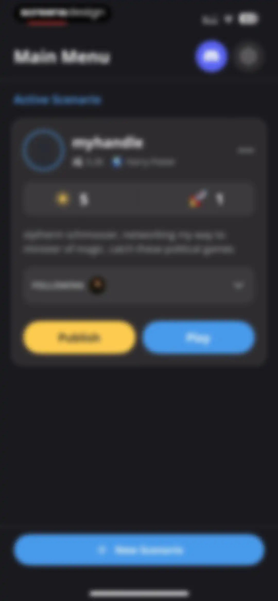 status - sims but social media screen 118