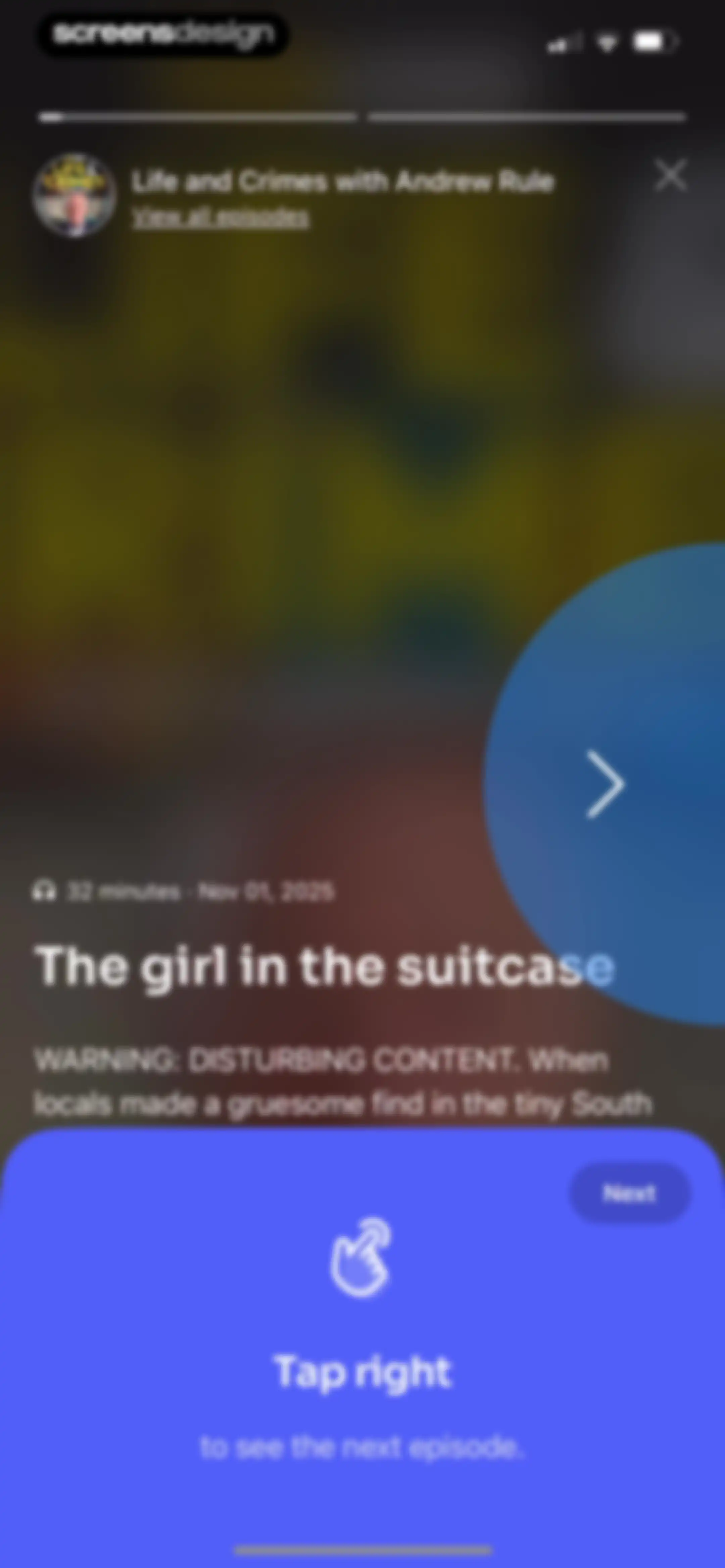 Podcast App screen 14