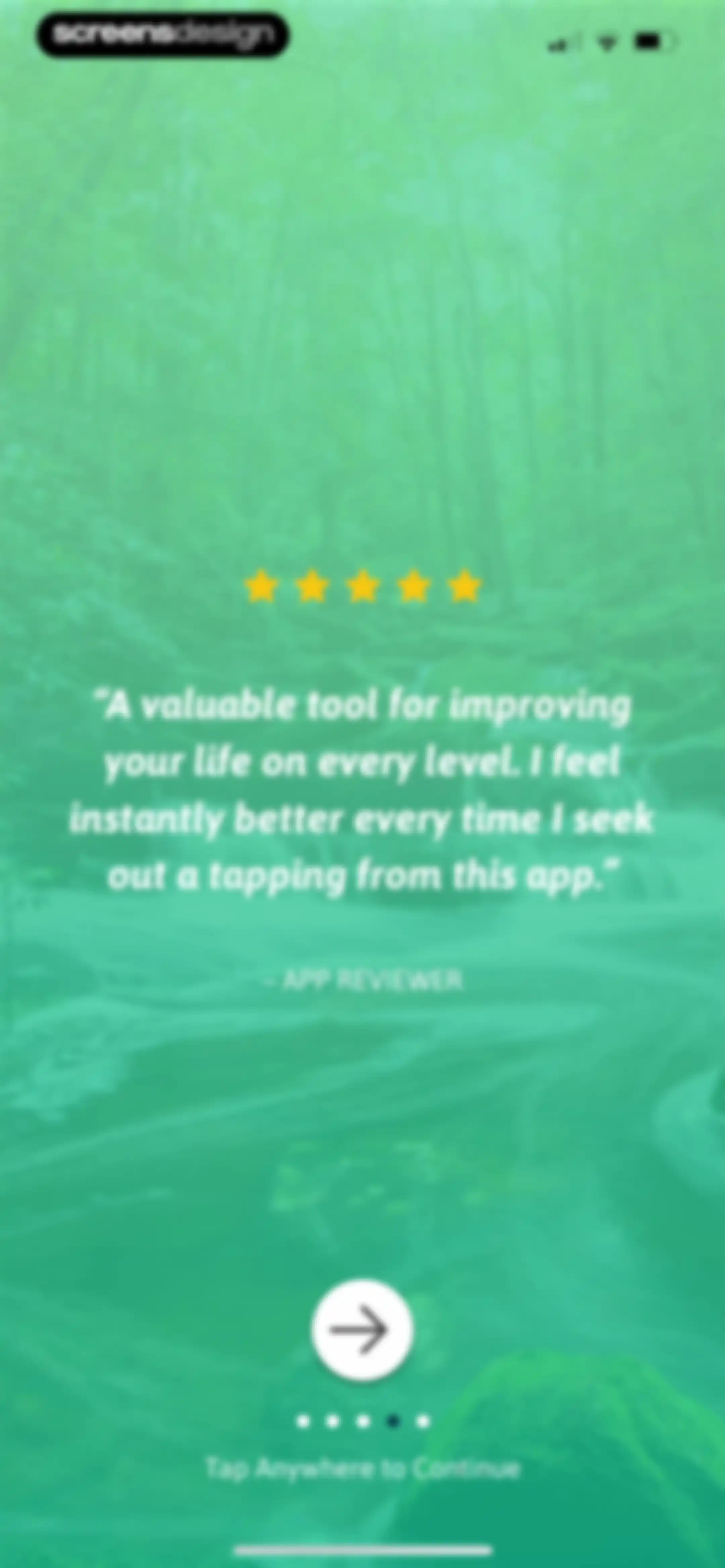 The Tapping Solution screen 16