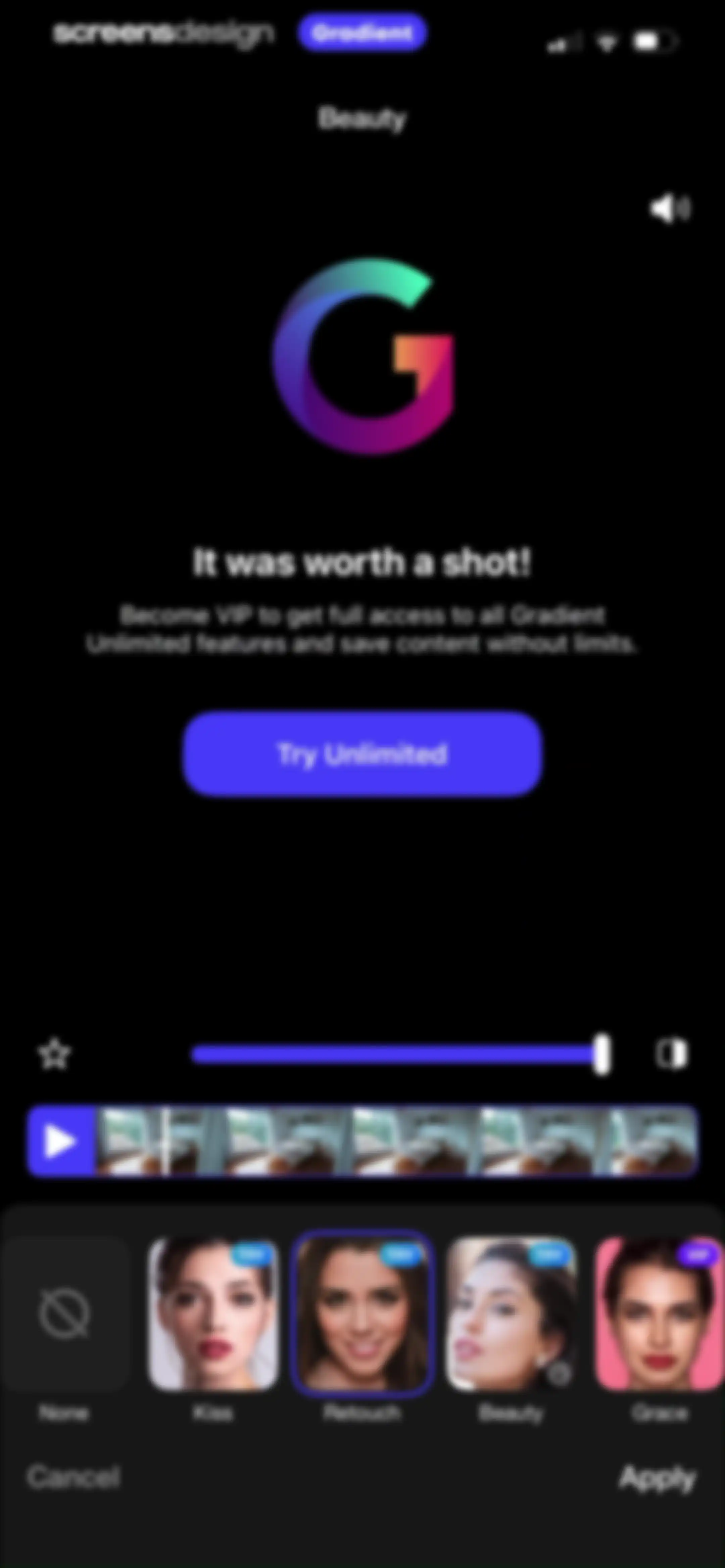 Gradient: You Look Like screen 33