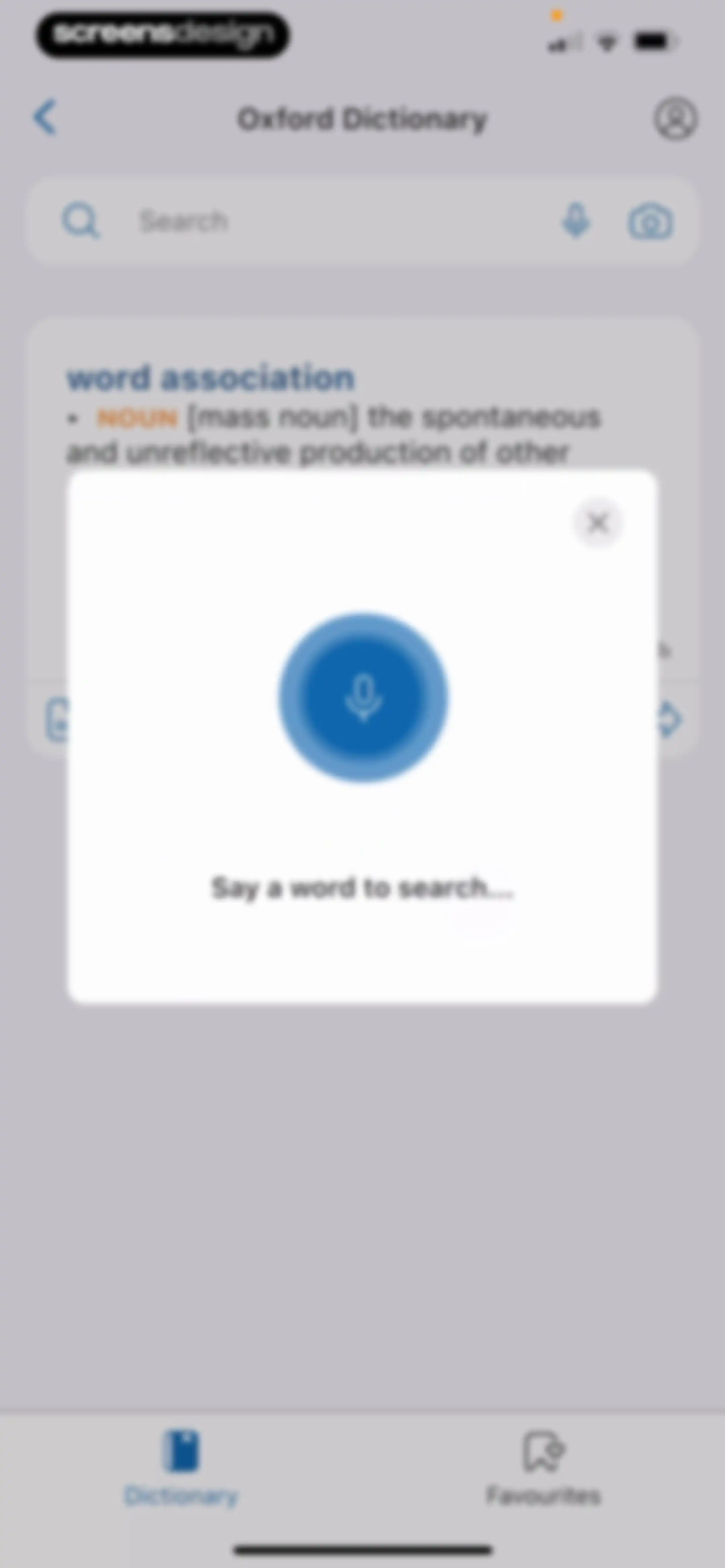 Oxford Dictionary & Thesaurus screen 44