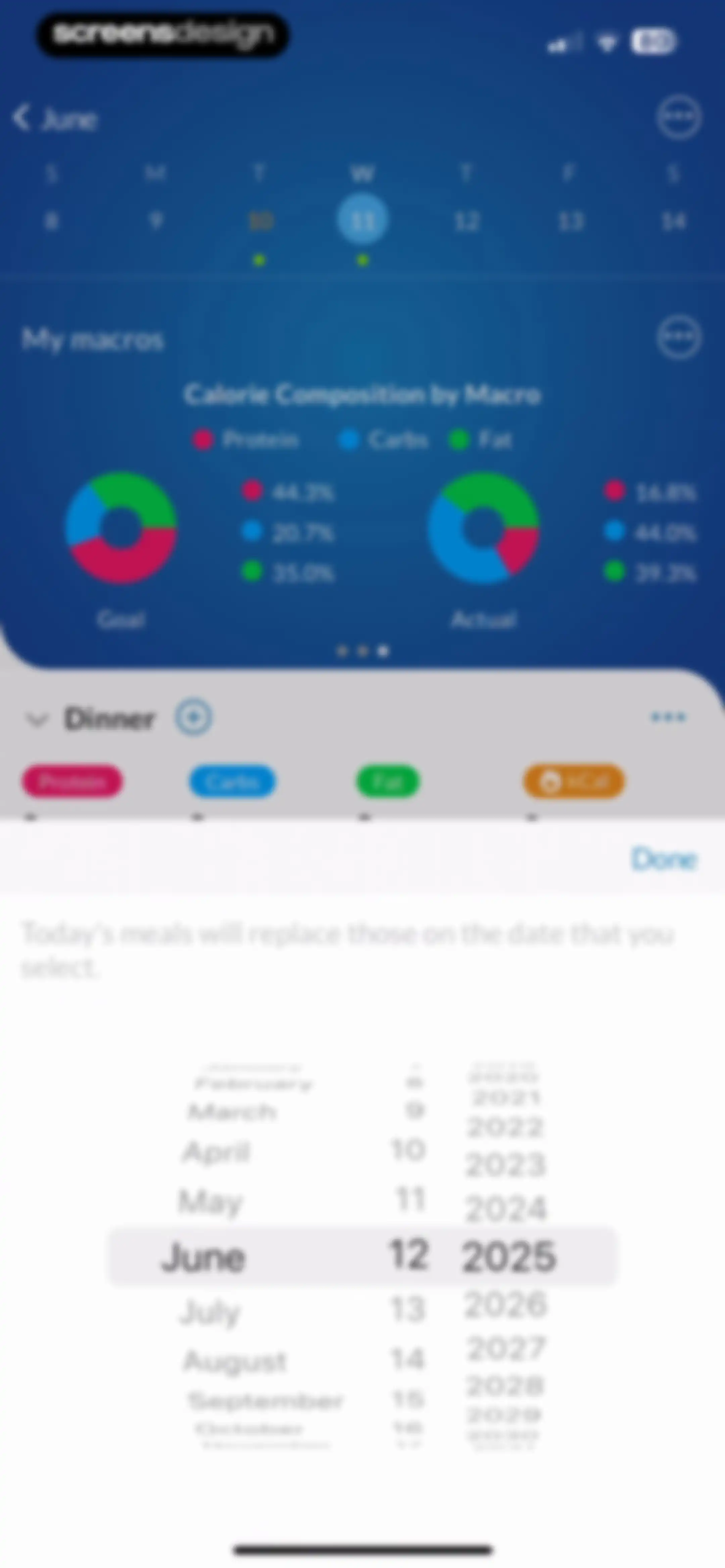MacrosFirst - Macro Tracker screen 105