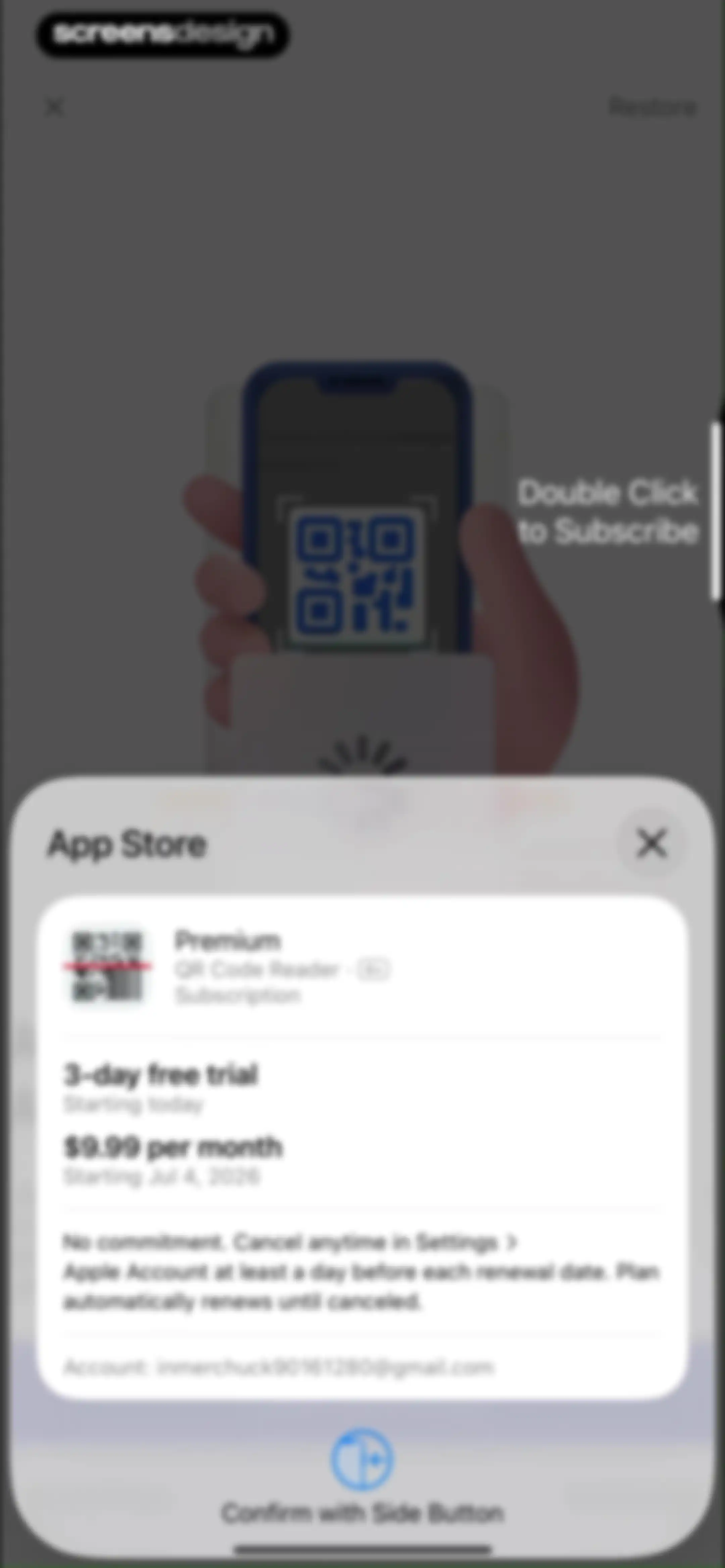 QR Code Reader · screen 3
