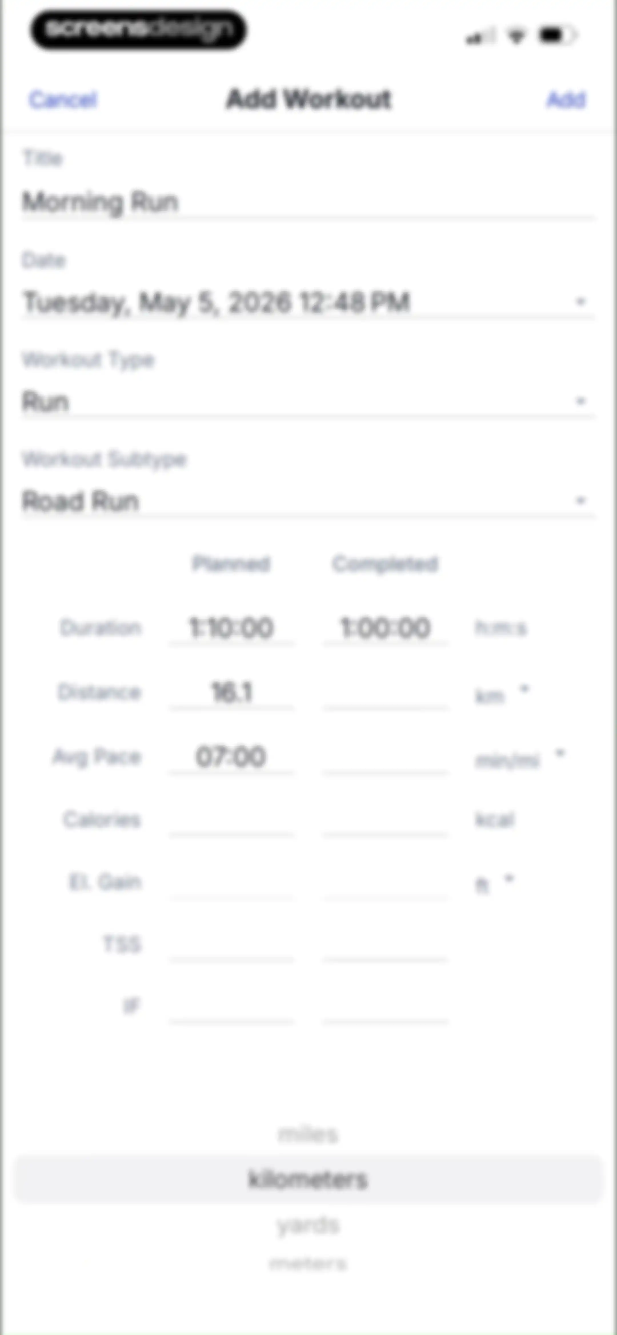 TrainingPeaks: Plan Train Lift screen 27