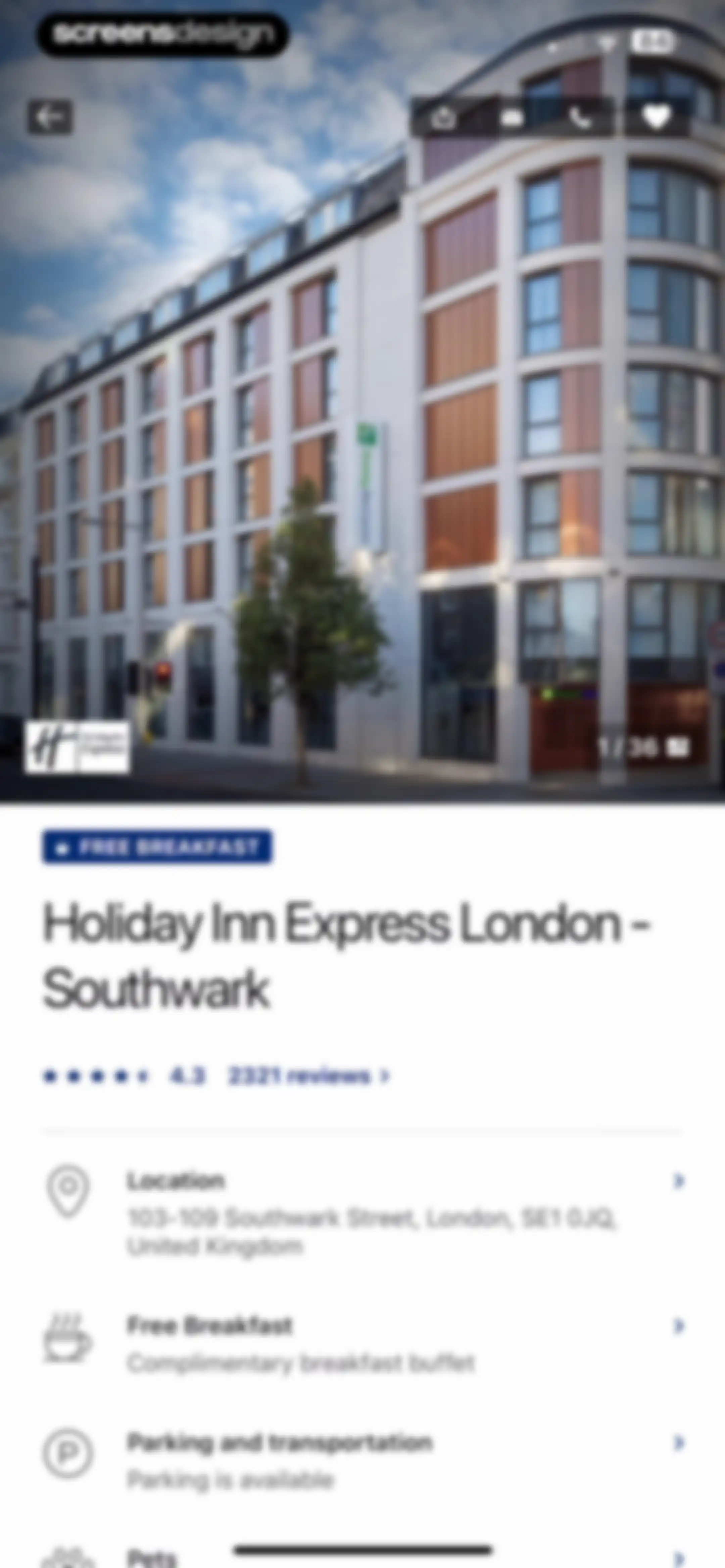 IHG One Rewards: Book Hotels screen 138