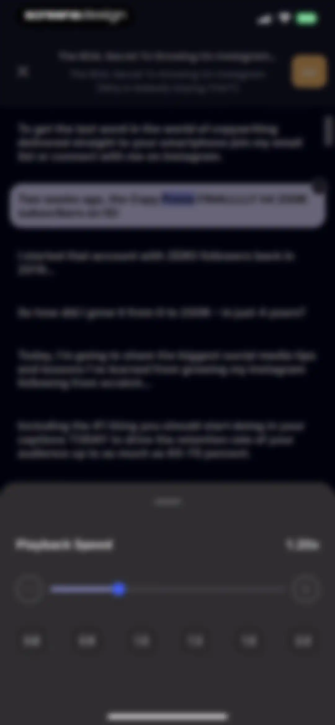 Listening: Text to Speech screen 25