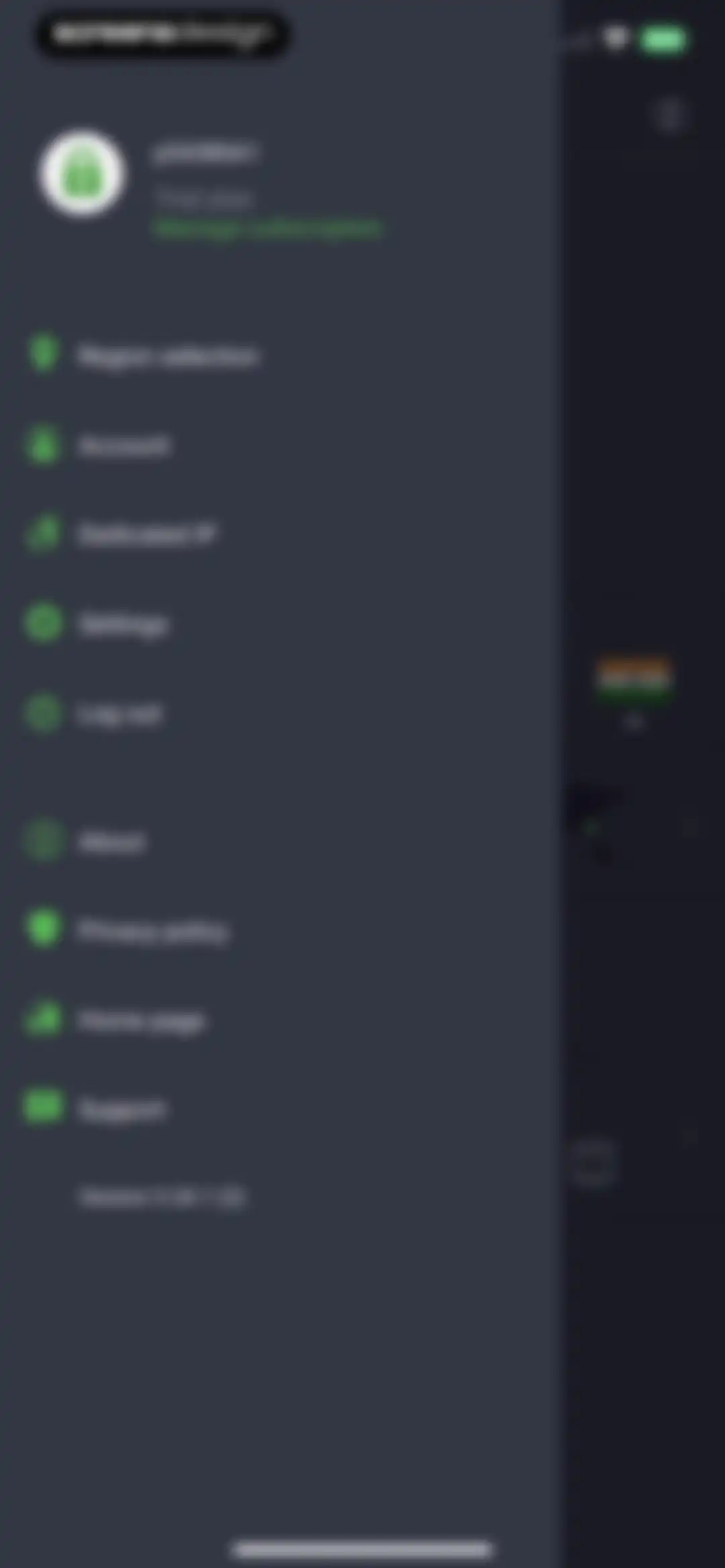 VPN by Private Internet Access screen 21