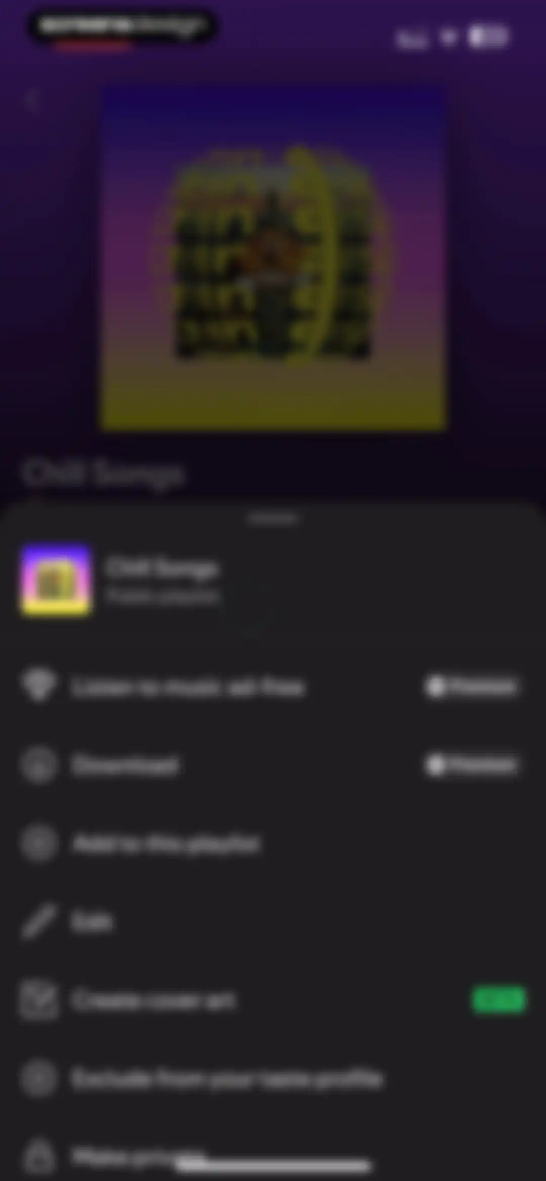 Spotify: Music and Podcasts screen 117