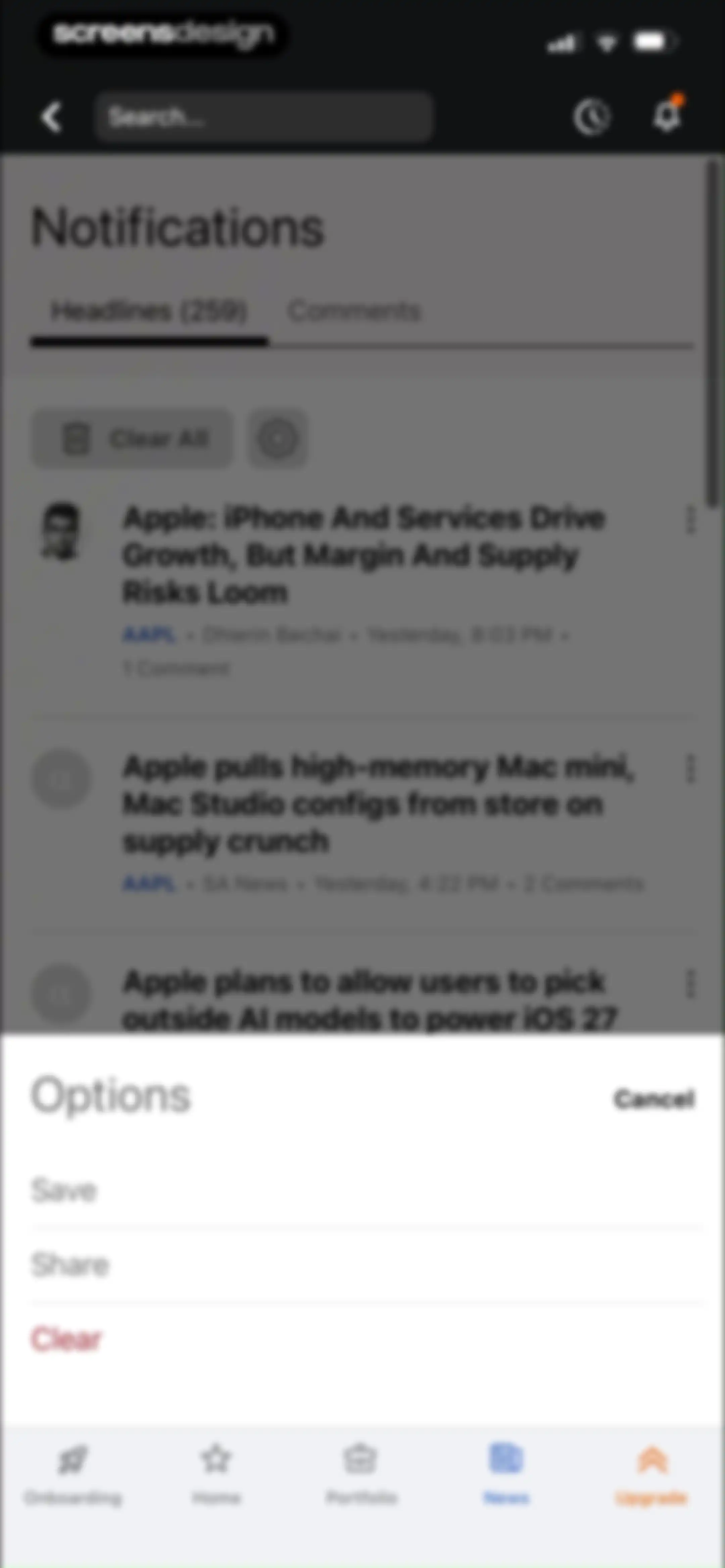 Seeking Alpha: News & Analysis screen 93