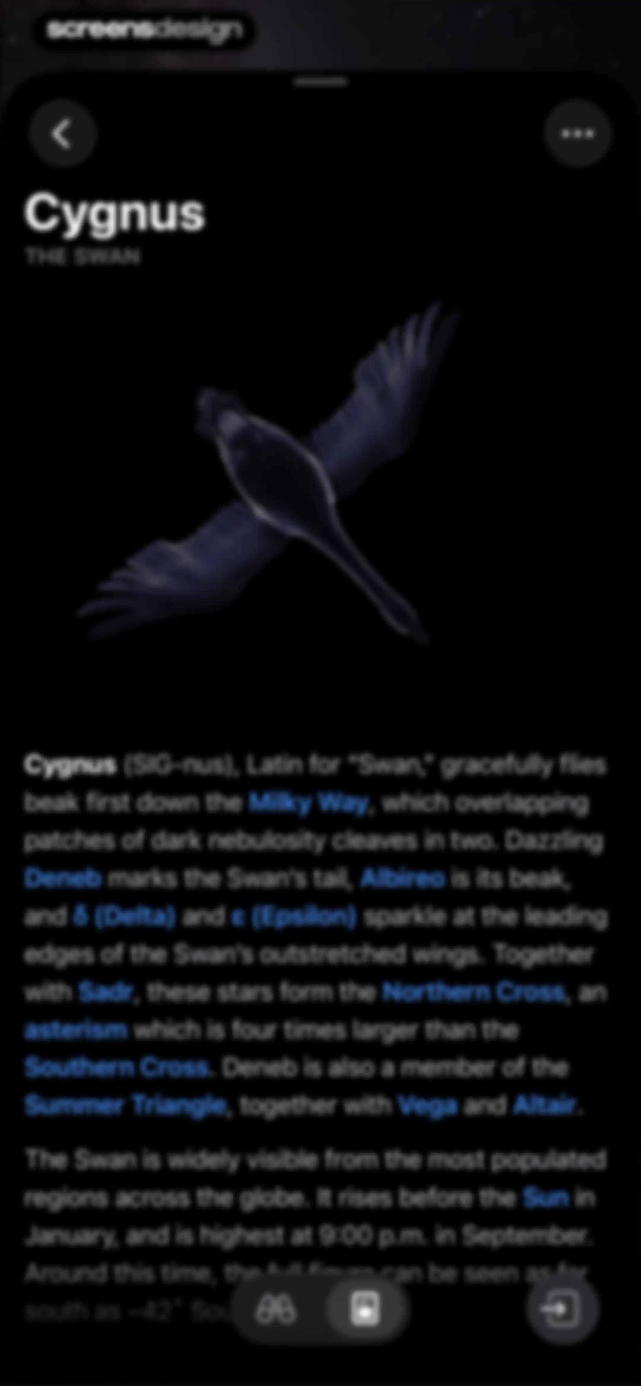 Sky Guide screen 42