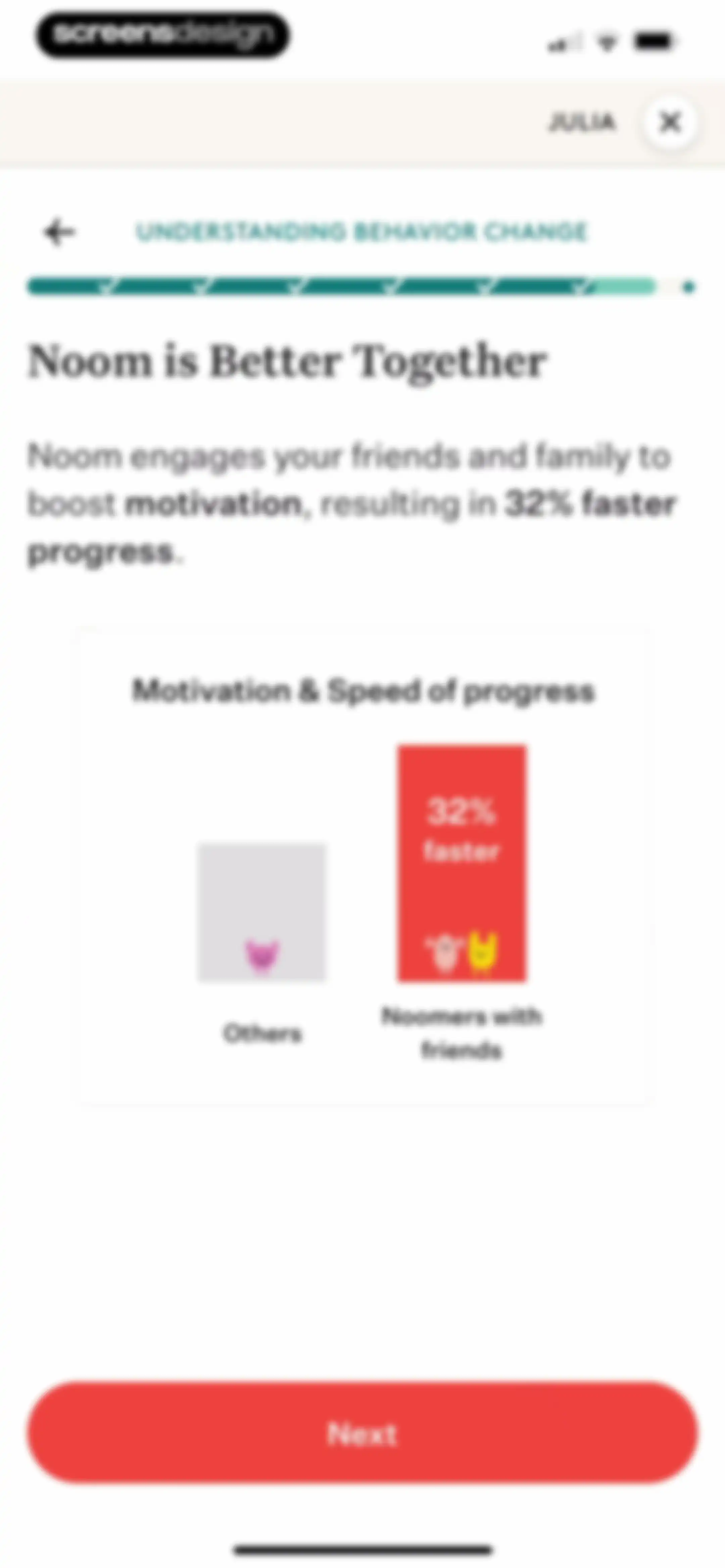 Noom Weight Loss, Food Tracker screen 86