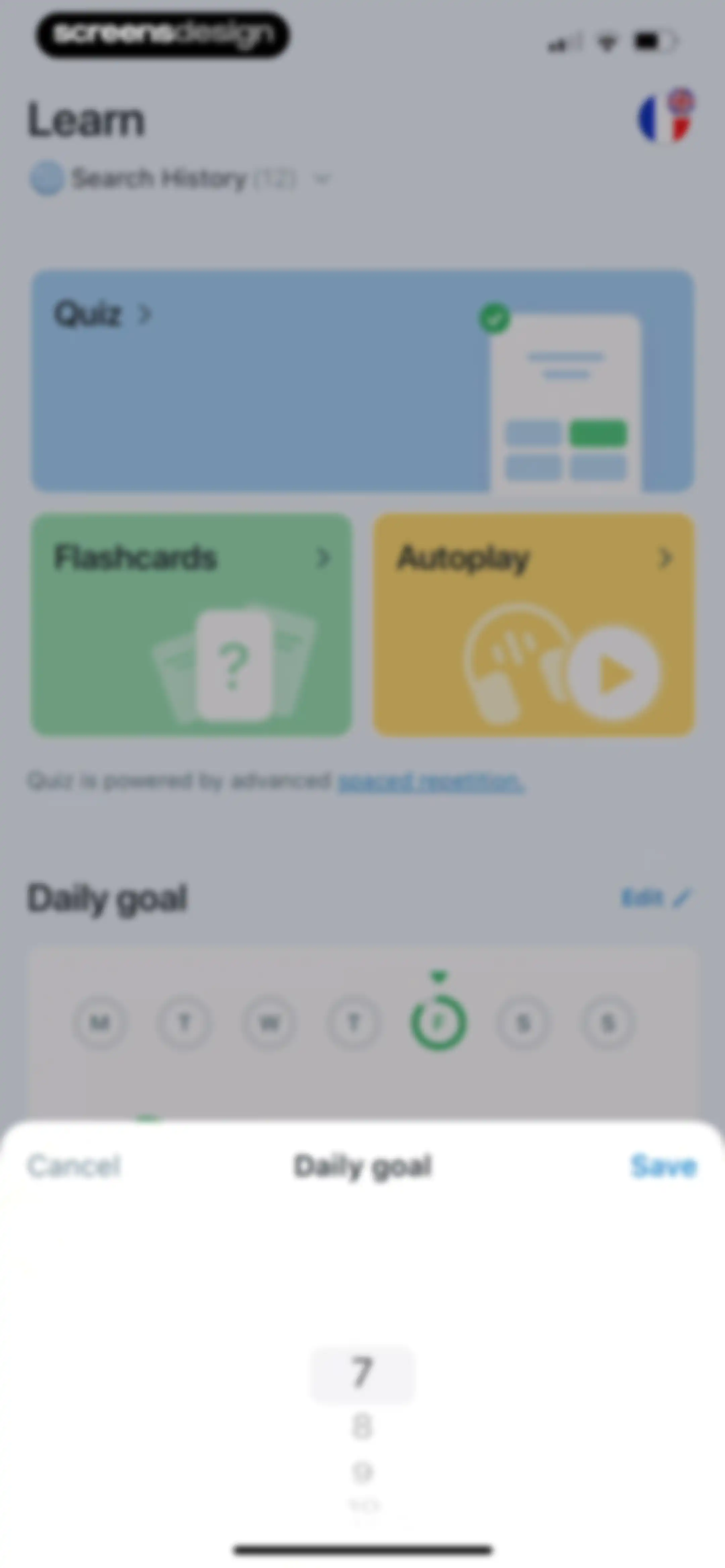 Reverso translate and learn screen 121