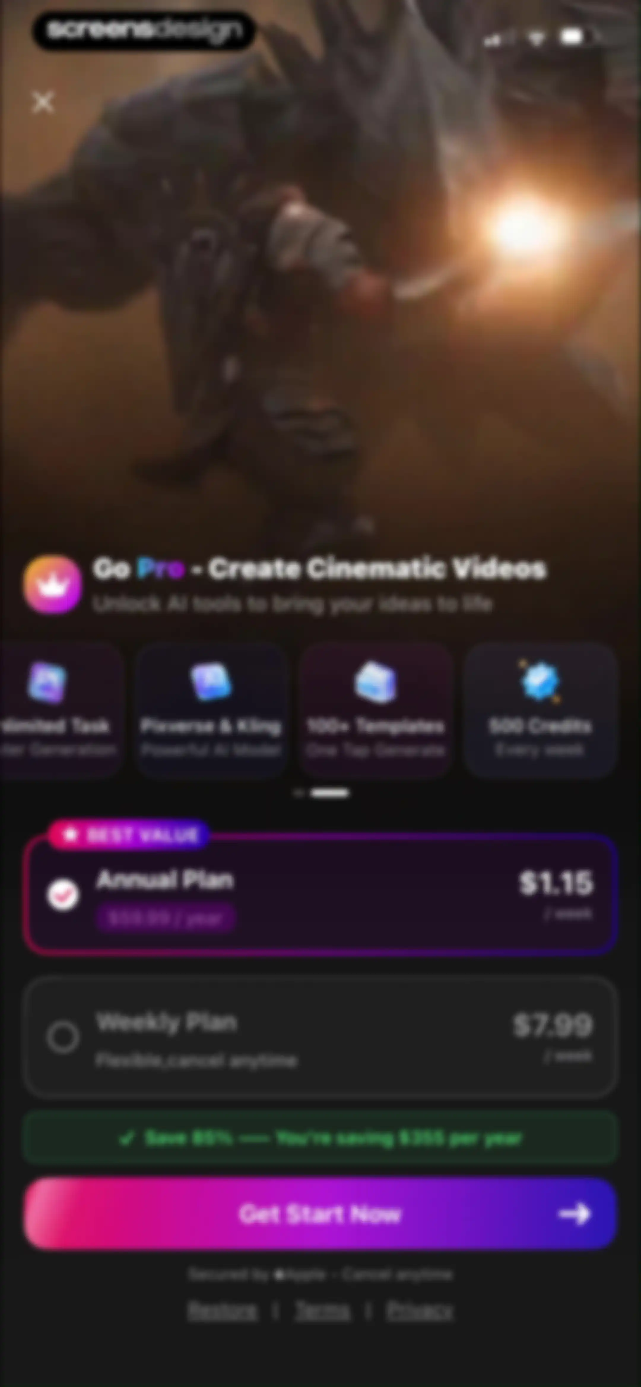 Filmit AI: AI Cinematic Video screen 7