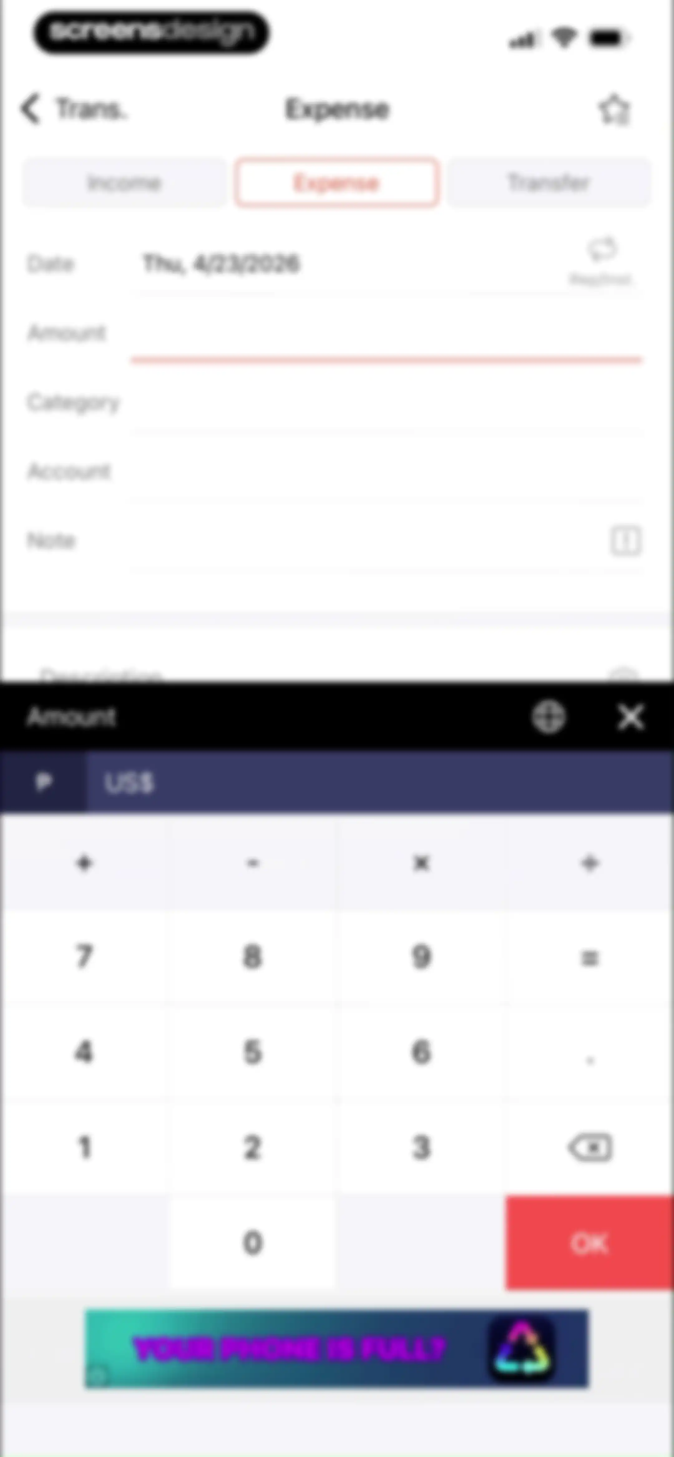 Money Manager Expense & Budget screen 22