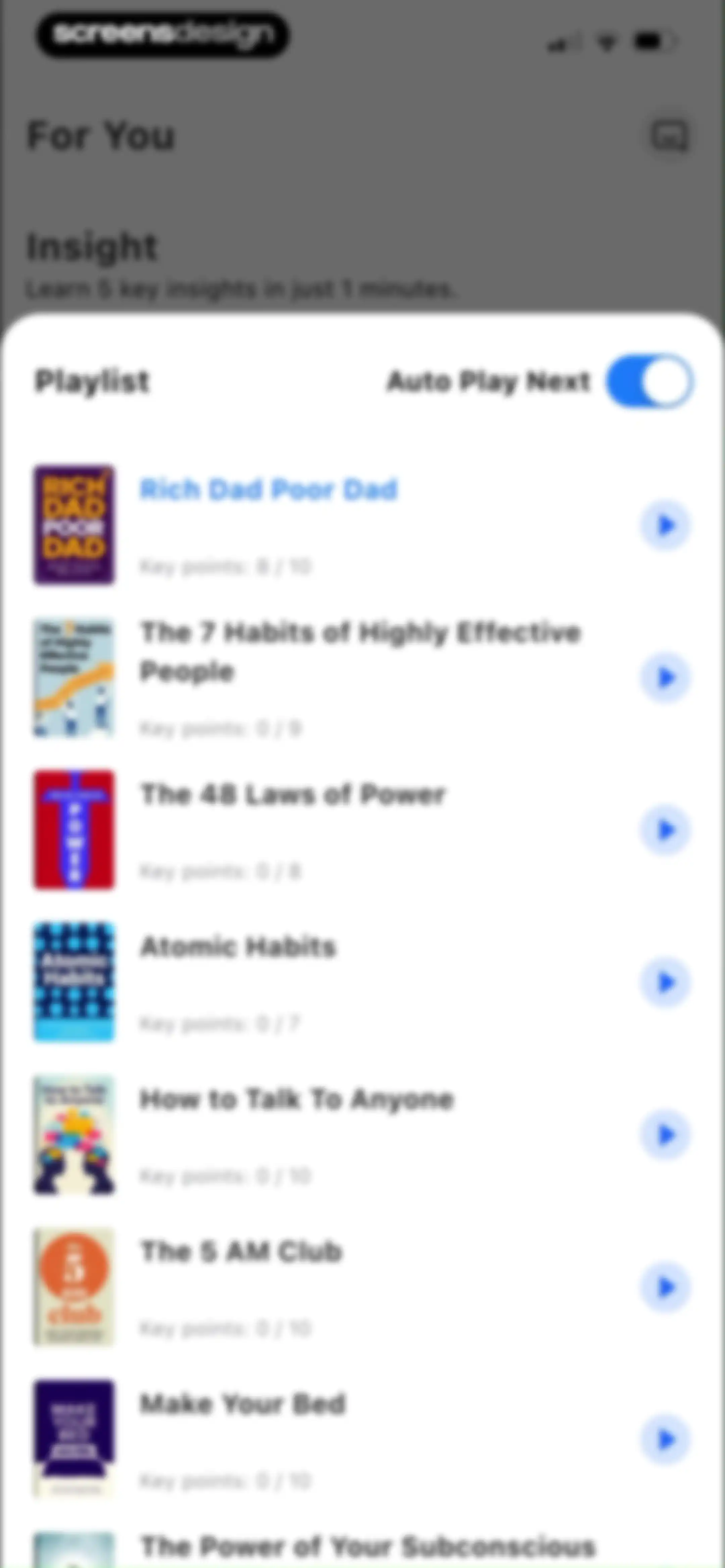 LeapAhead-Daily Book Cast screen 62