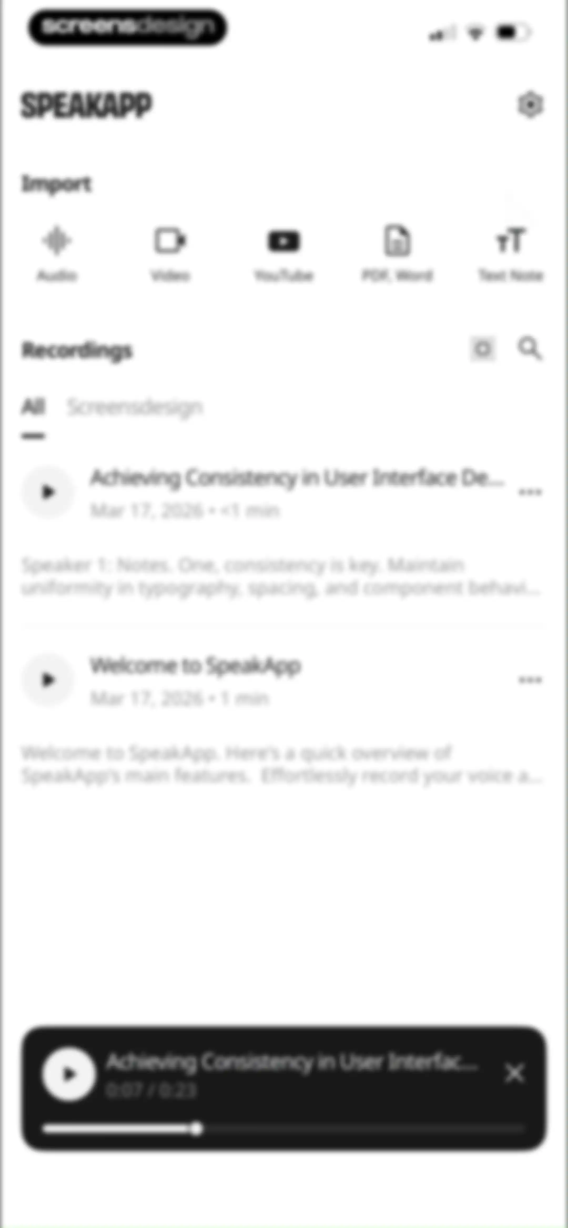 SpeakApp AI: Voice Notes screen 43