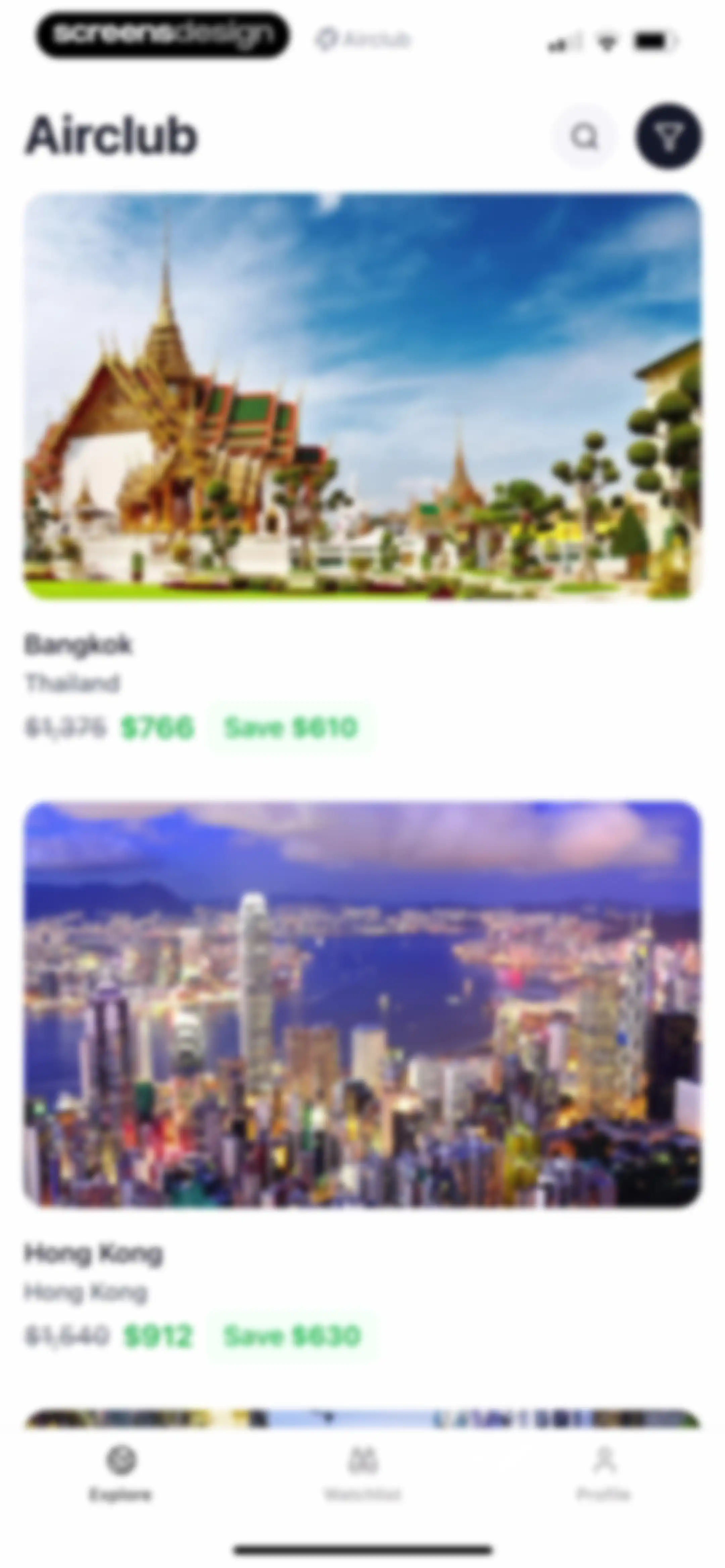 Airclub - Flight Deals screen 62