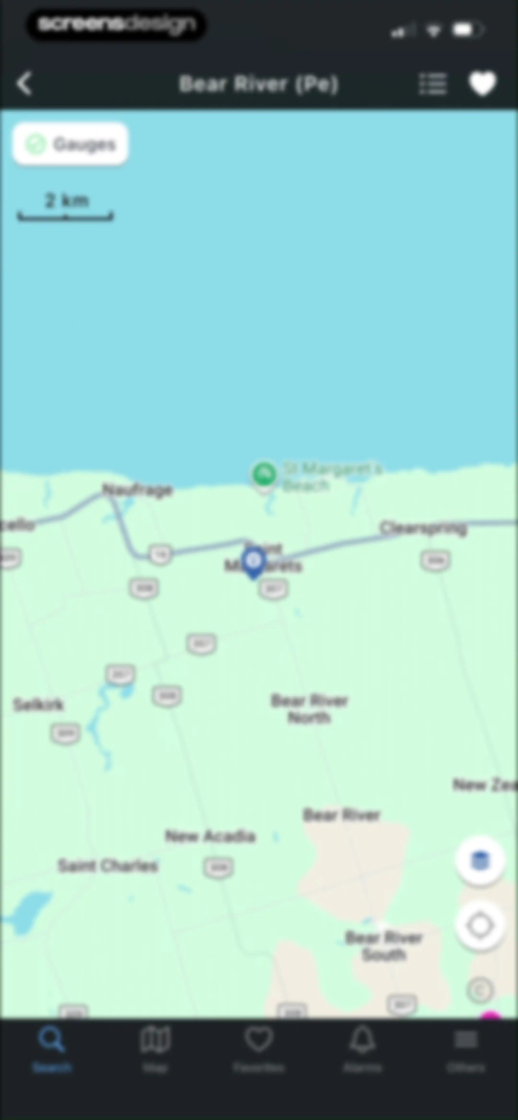 RiverApp - River levels screen 33