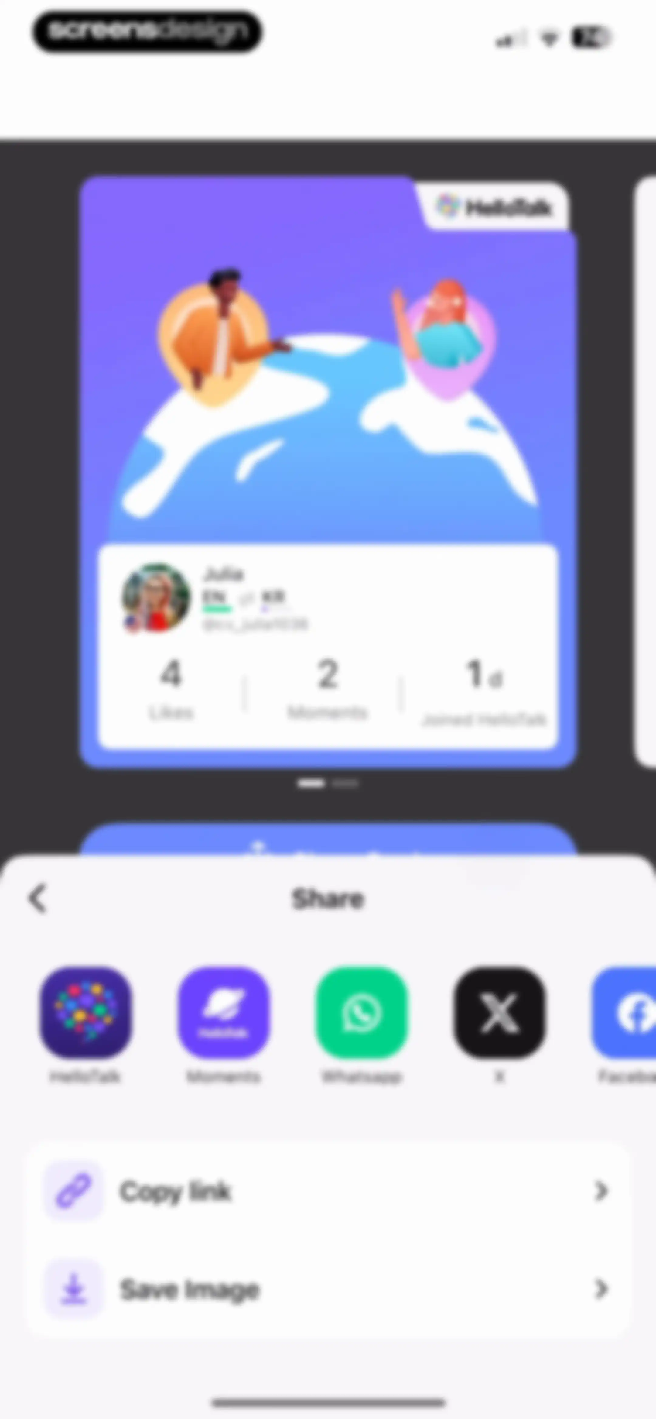 HelloTalk - Language Learning screen 220