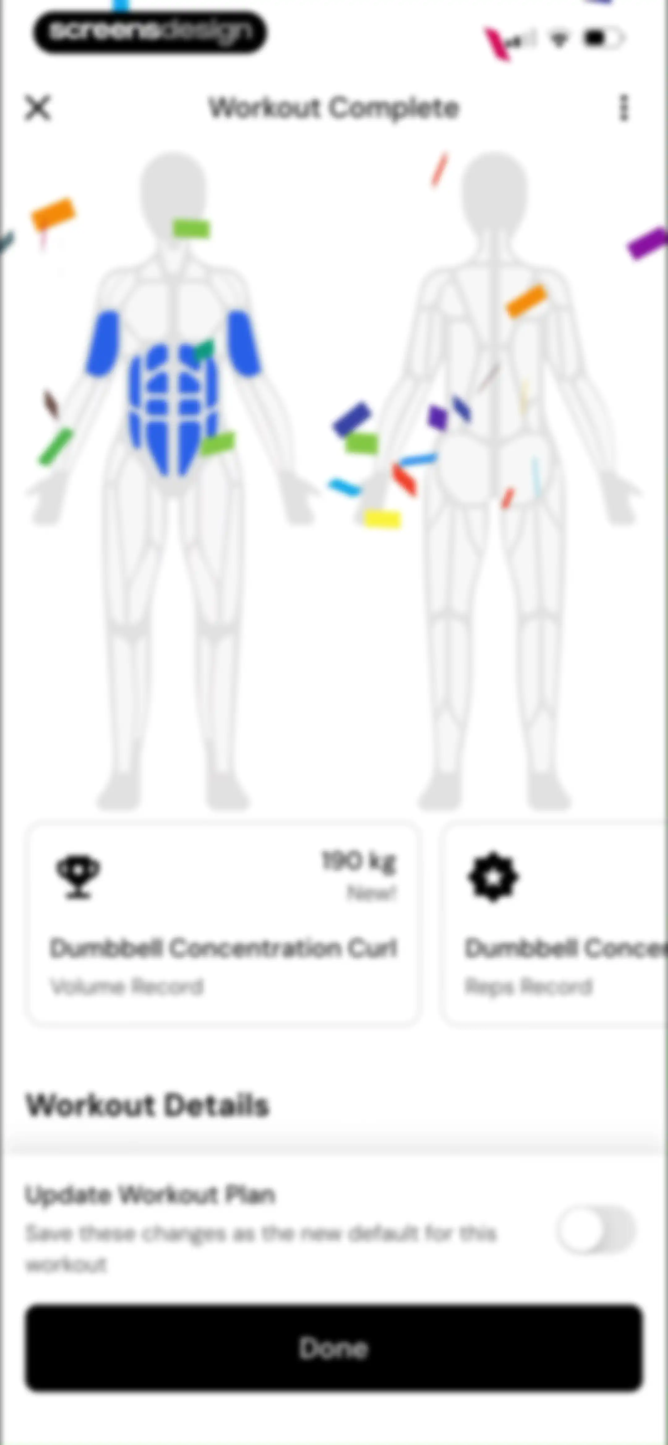 MacroFactor Workouts - Tracker screen 88