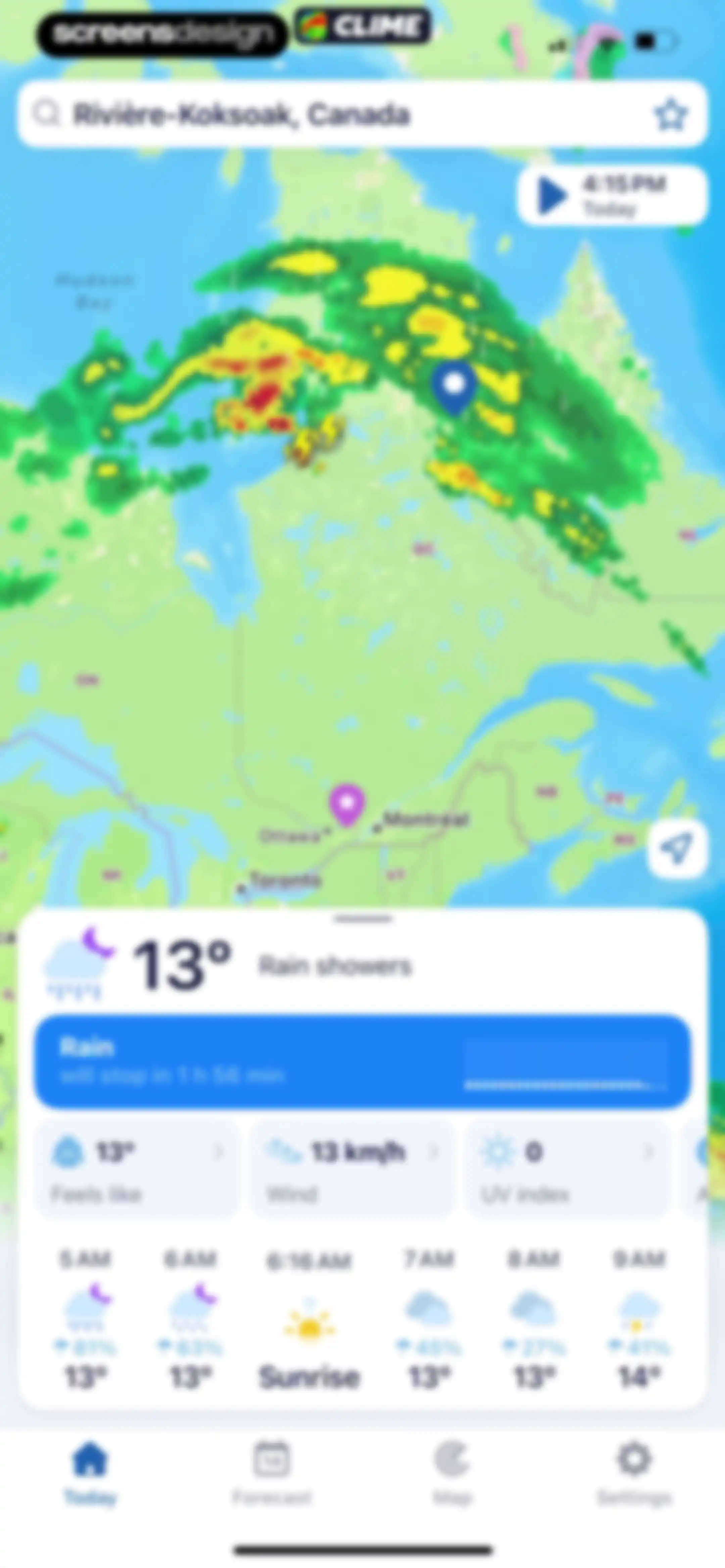 Clime: NOAA Weather Radar Live screen 68