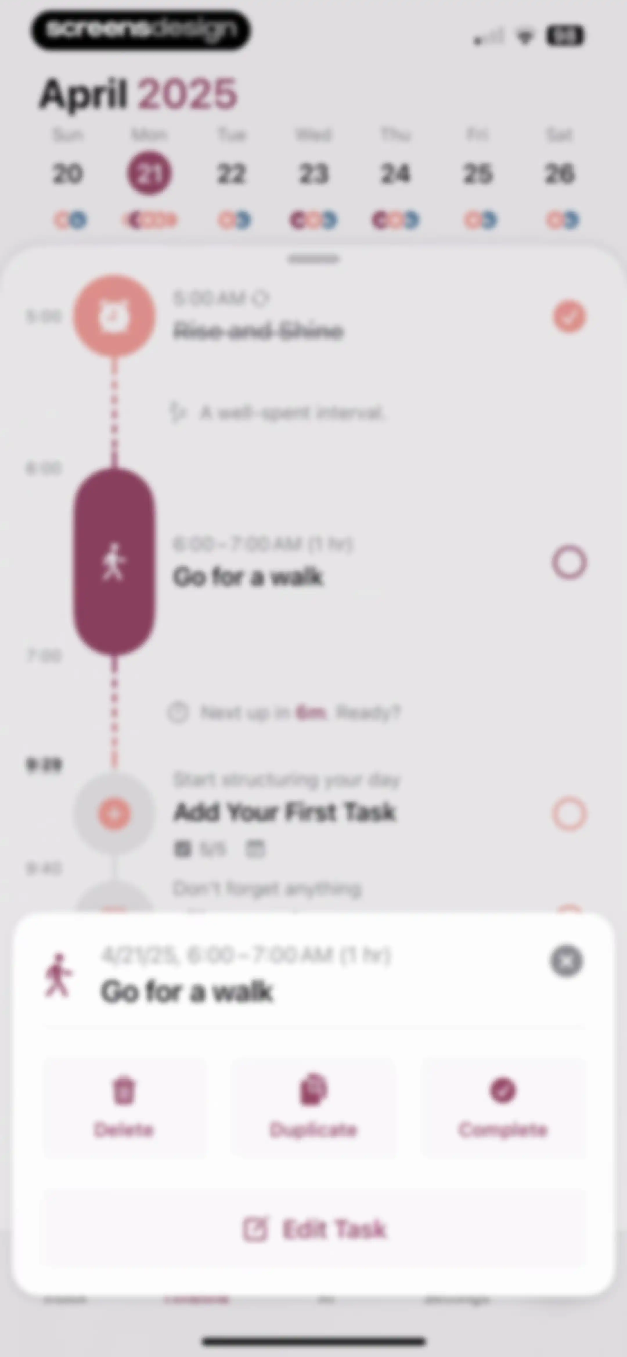 Structured: Daily Planner Todo screen 42