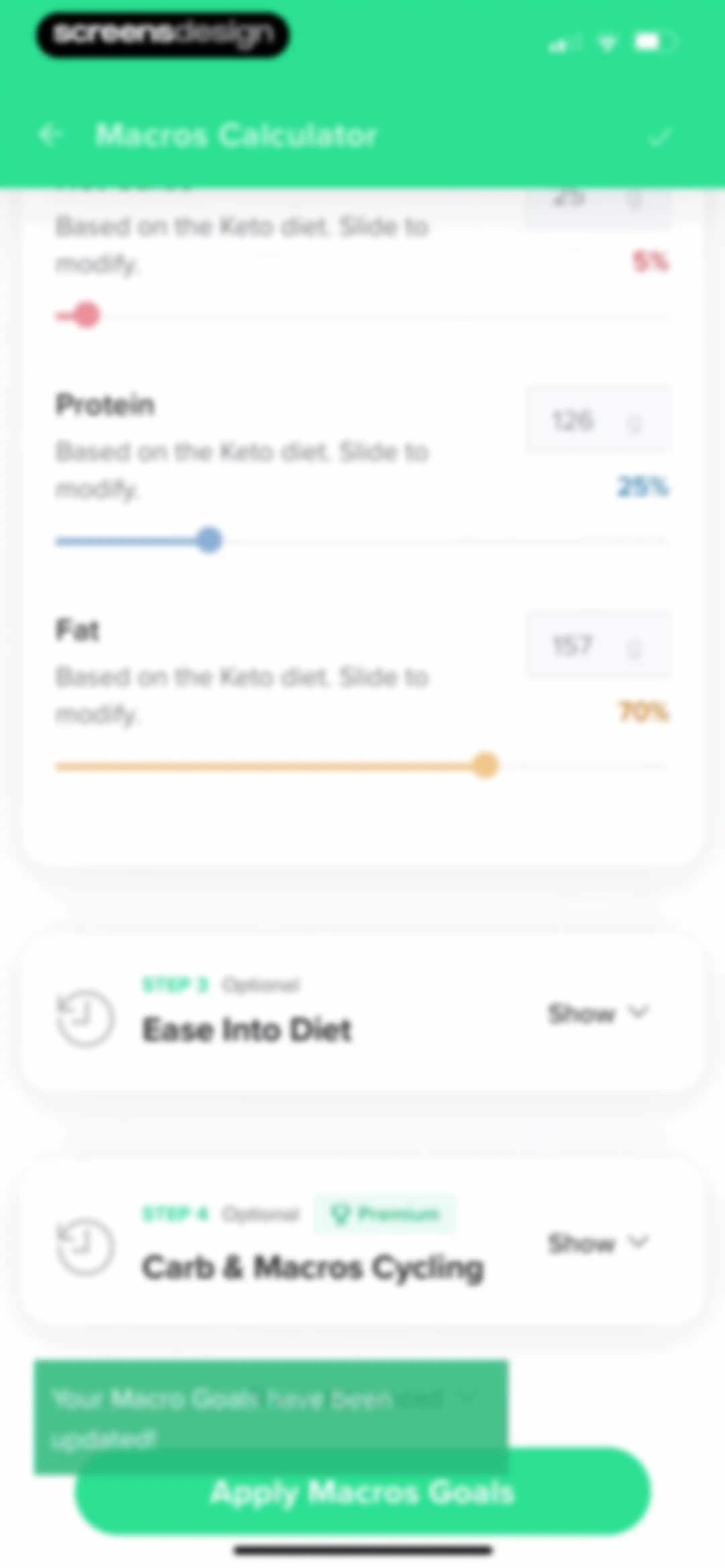 Carb Manager: Keto & Macro Log screen 306