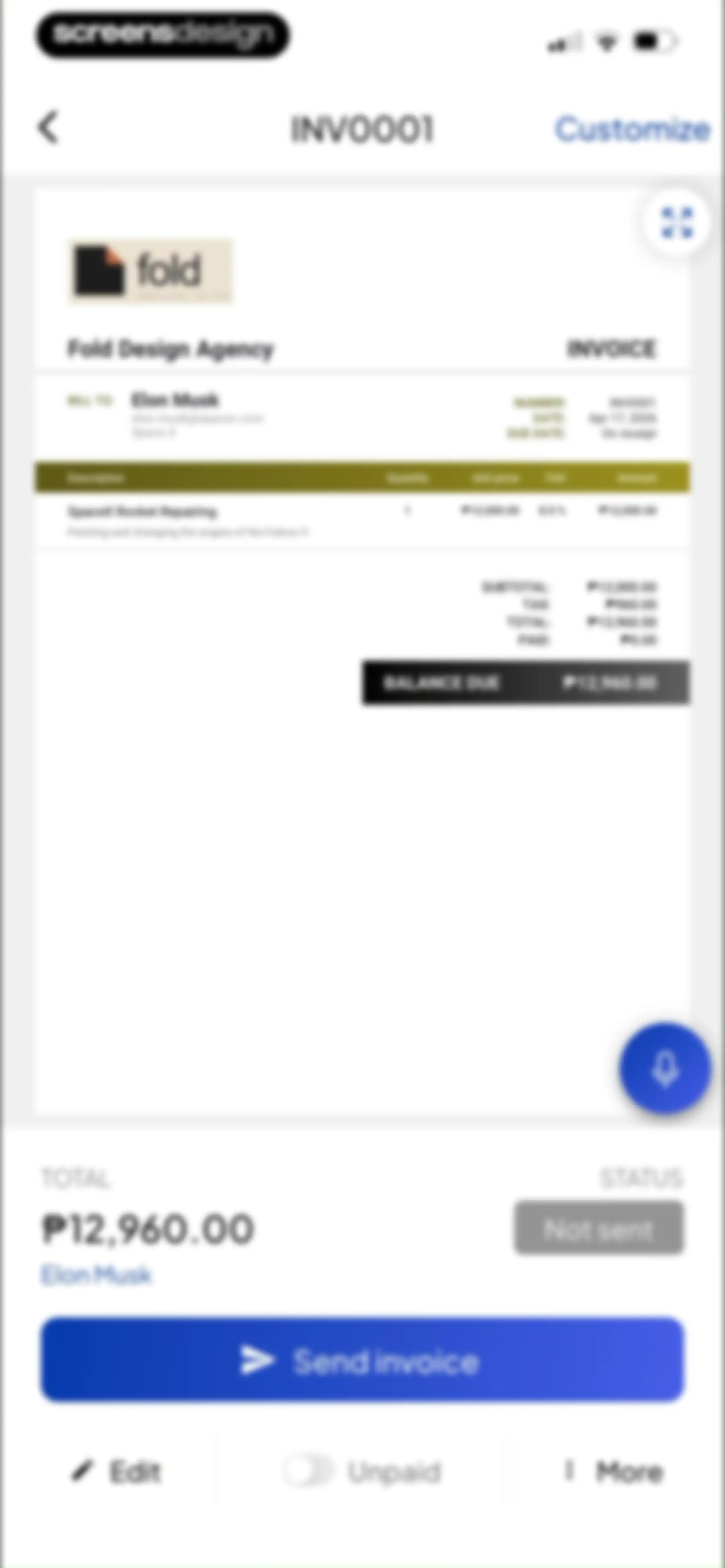 Invoice Maker - Invoice Fly screen 36