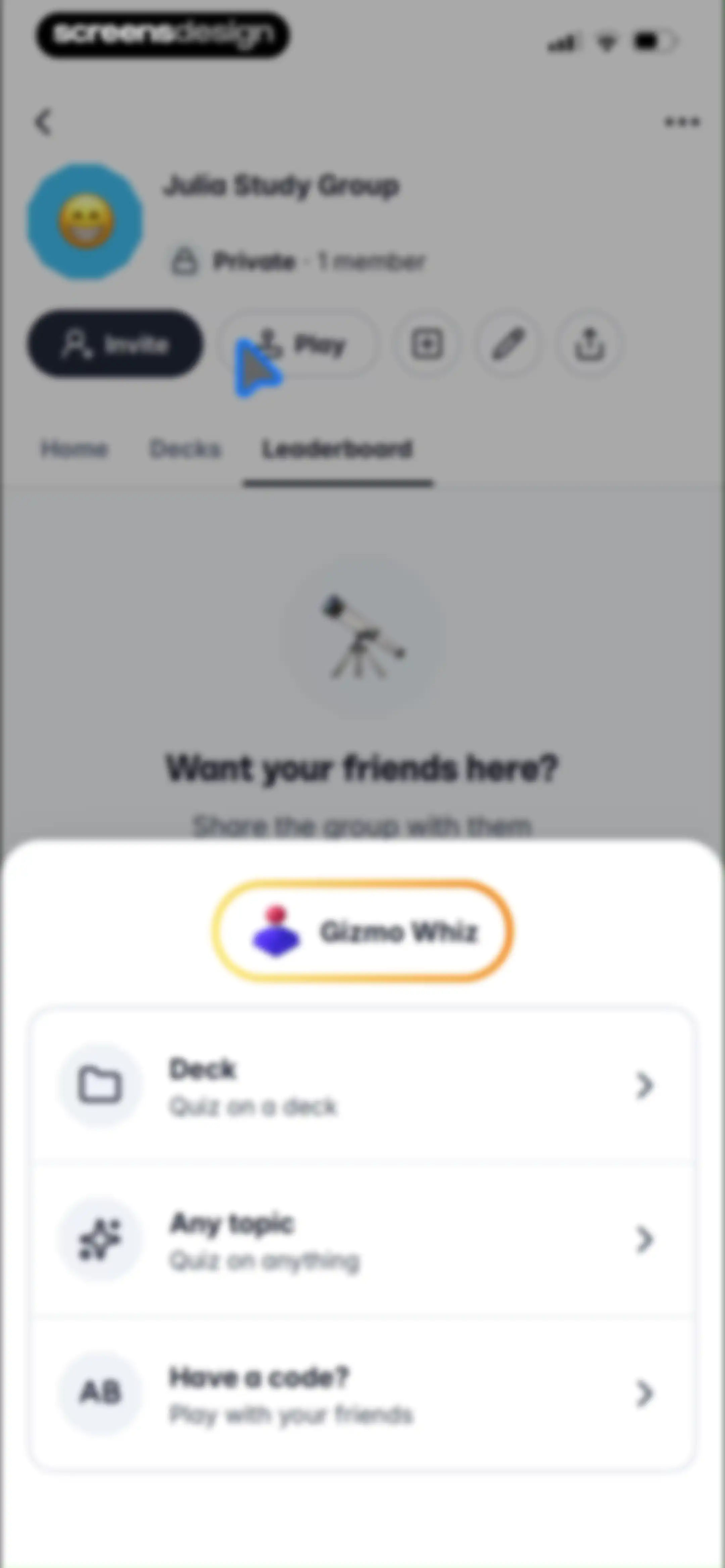 Gizmo: AI Tutor screen 154