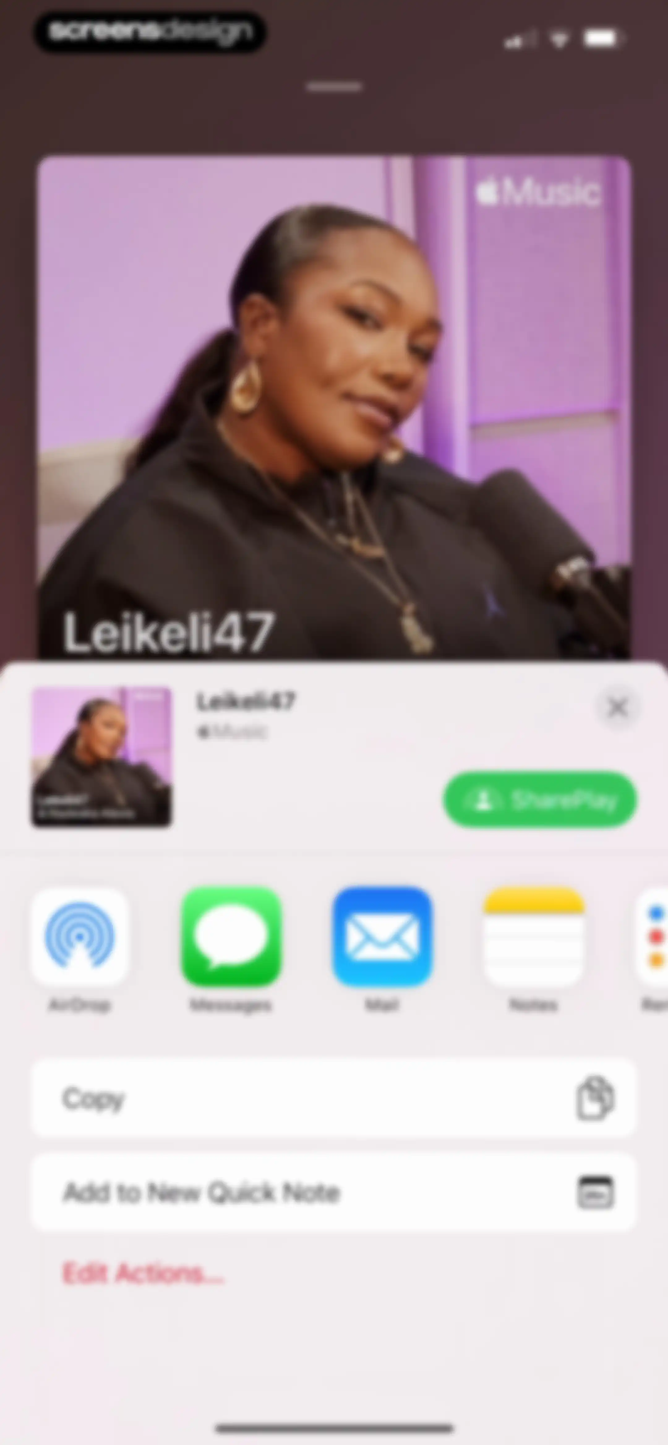 Apple Music screen 85