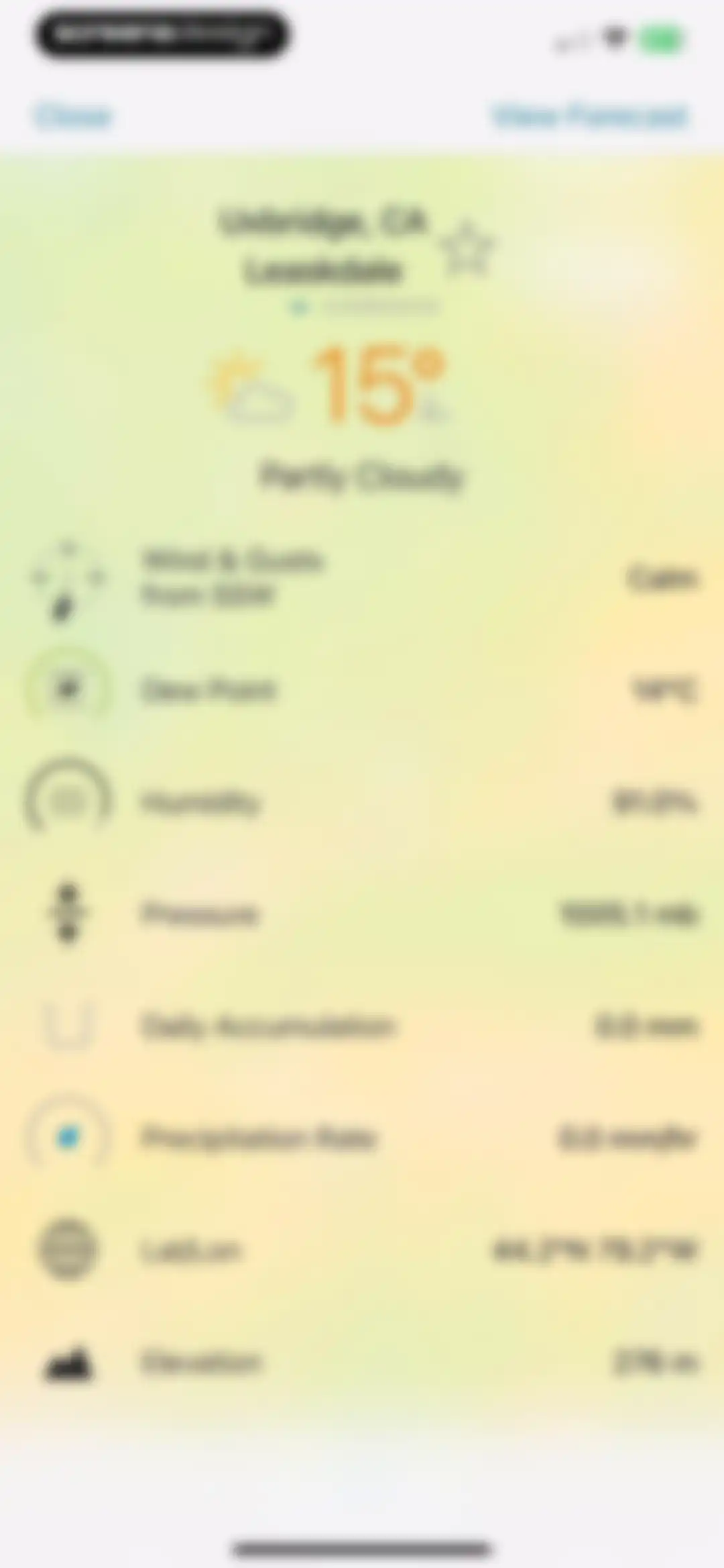 Weather Underground: Local Map screen 20