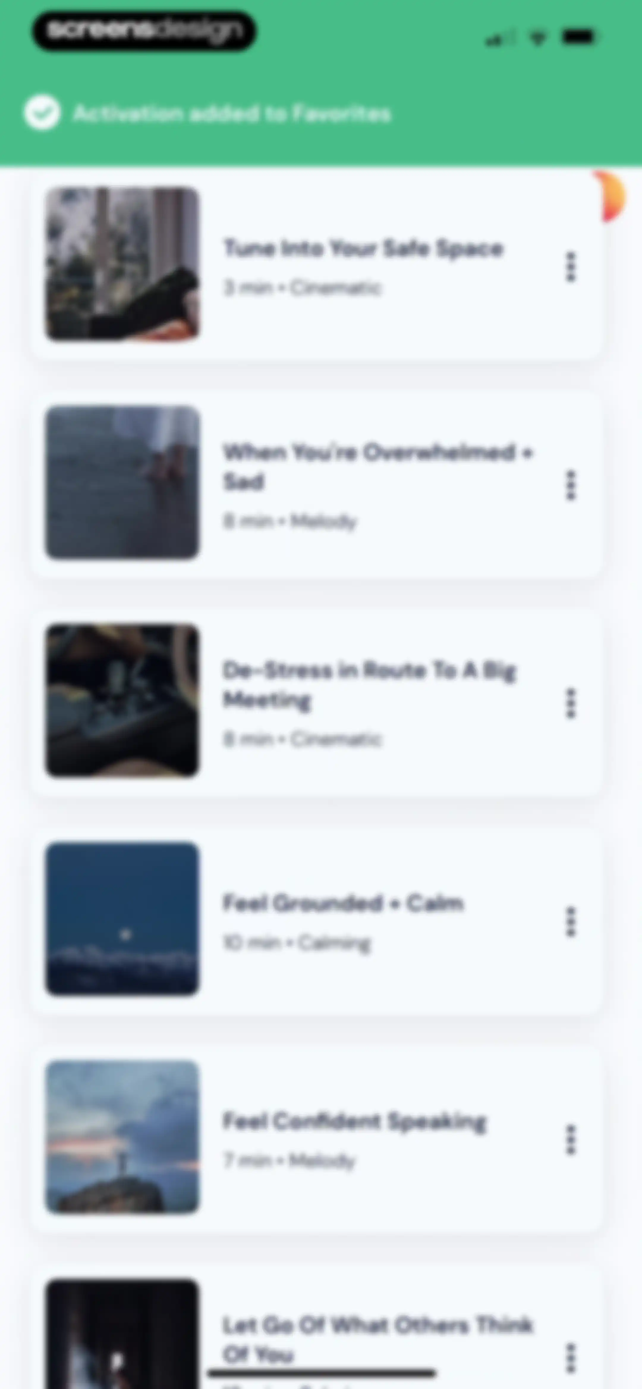 Activations: Daily Motivation screen 68