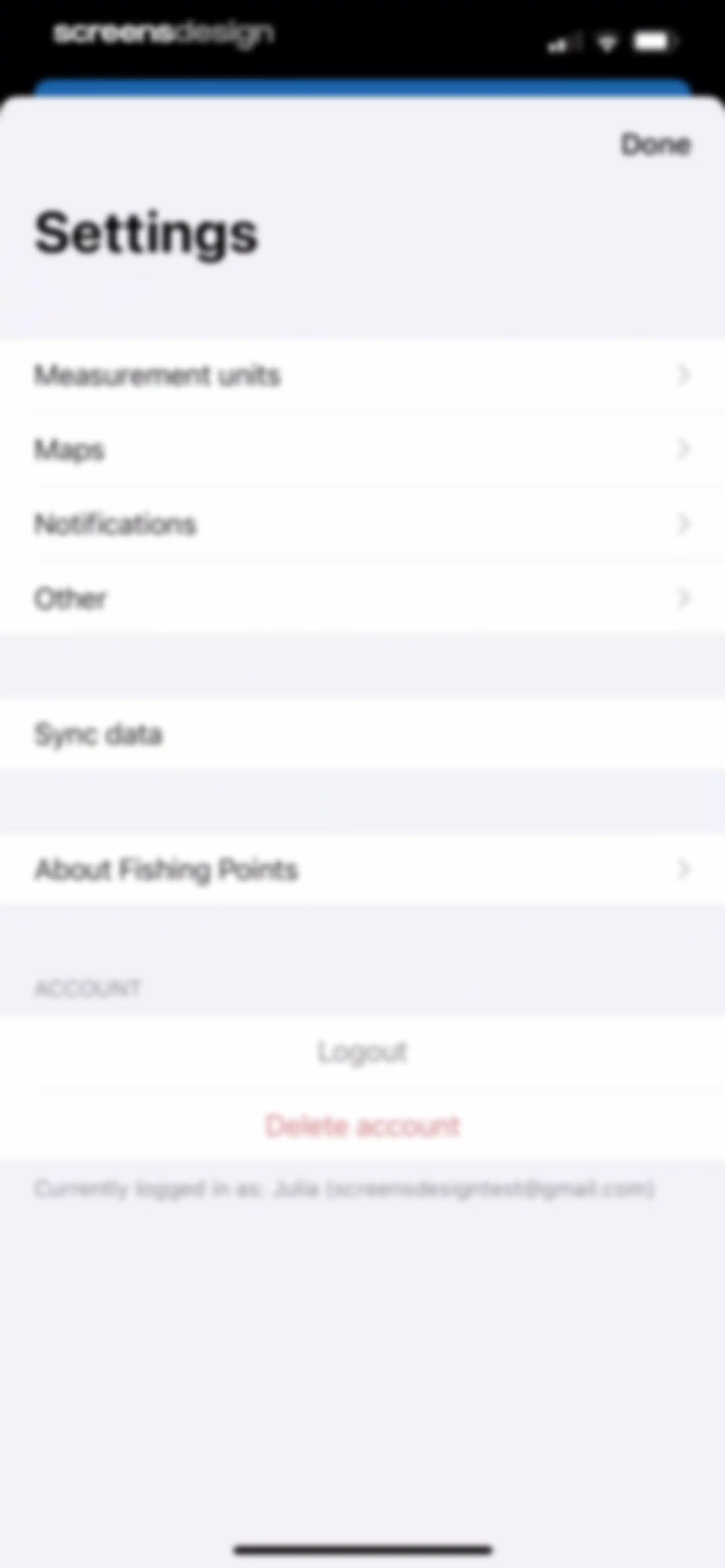 Fishing Points: Map & Forecast screen 113