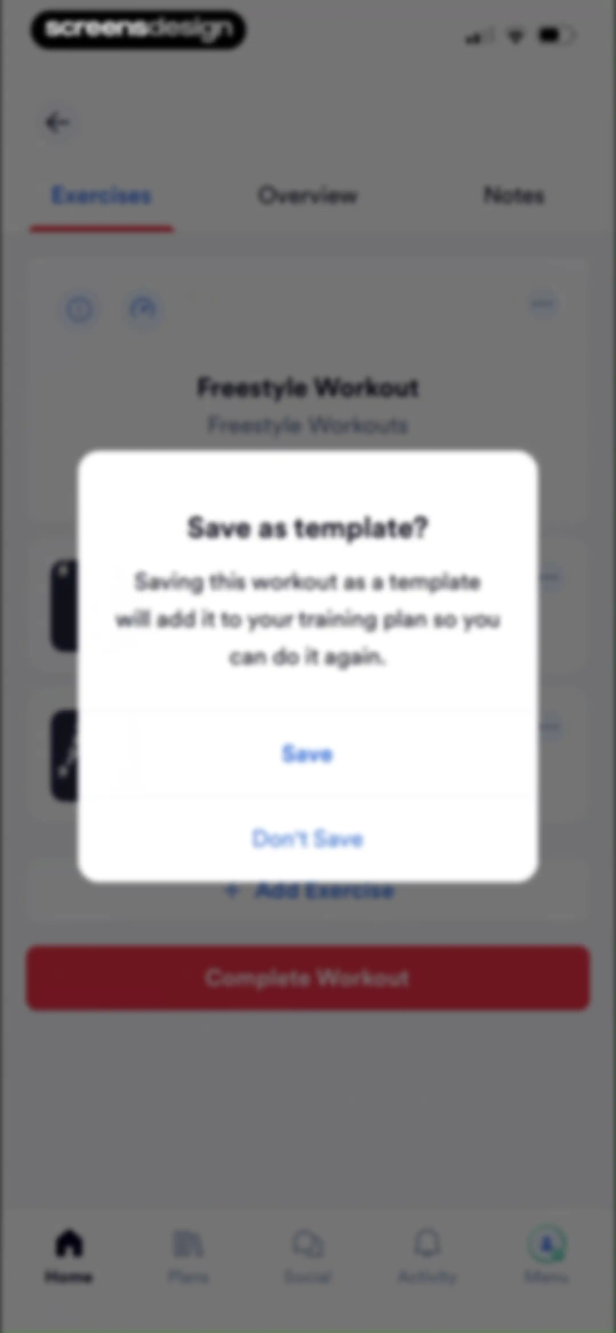 Caliber: Strength Training screen 77