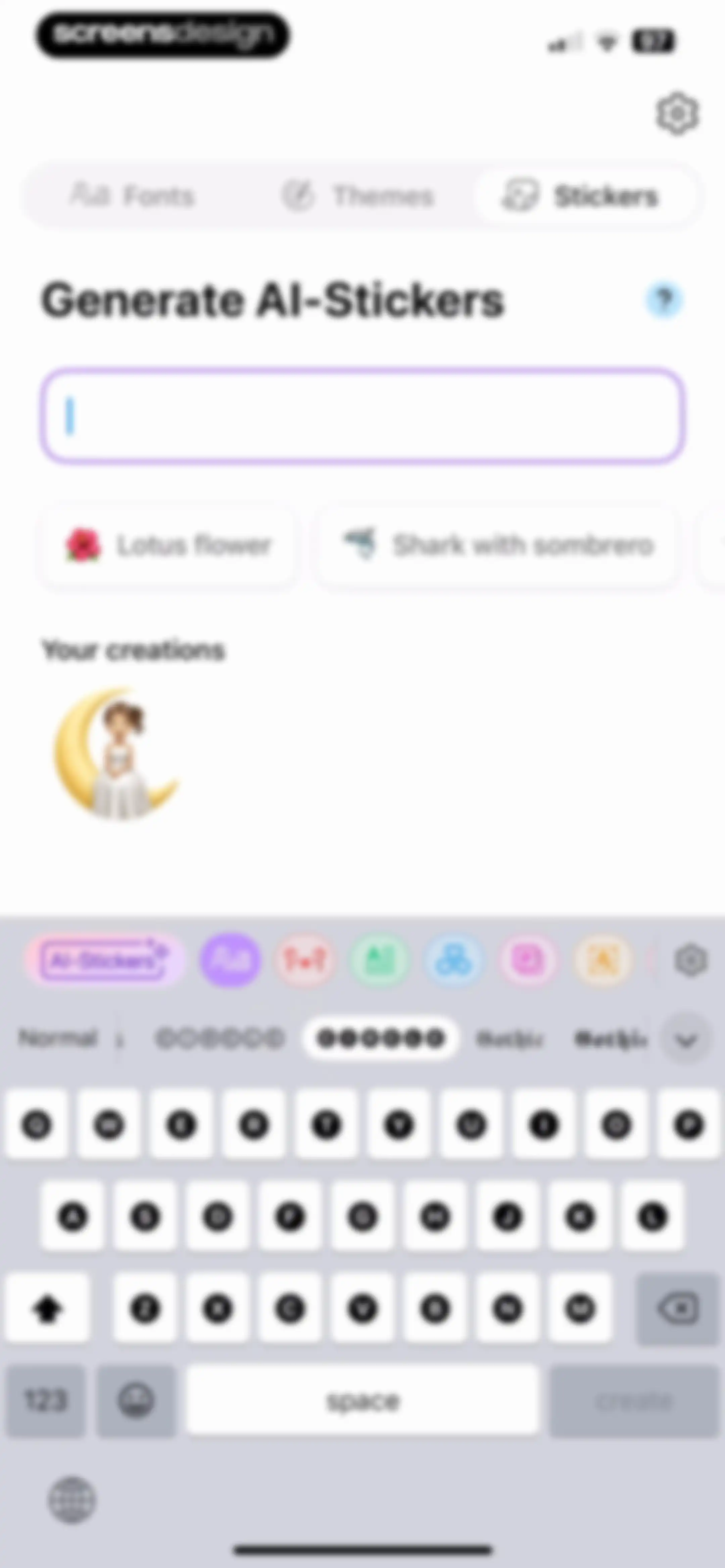 Fonts - AI Stickers screen 24