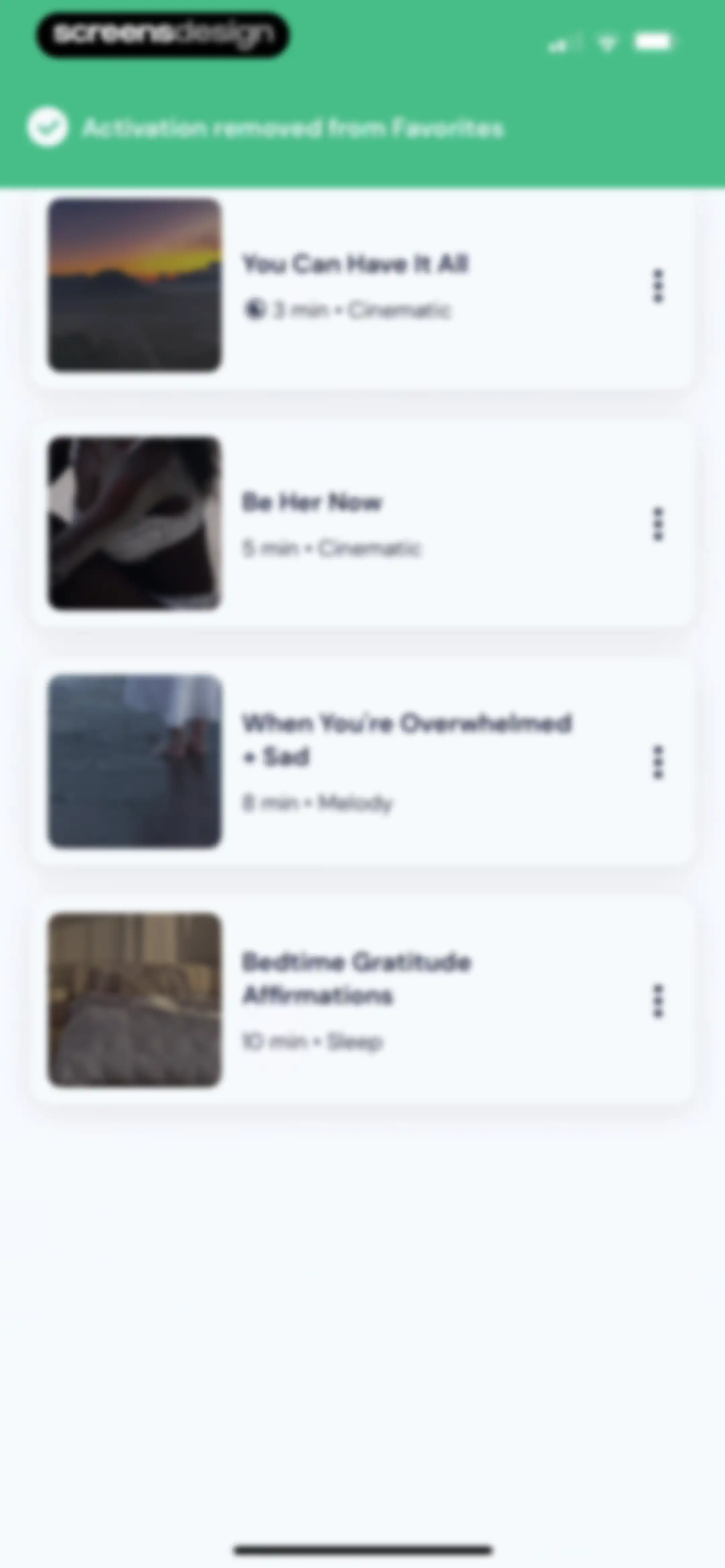 Activations: Daily Motivation screen 82